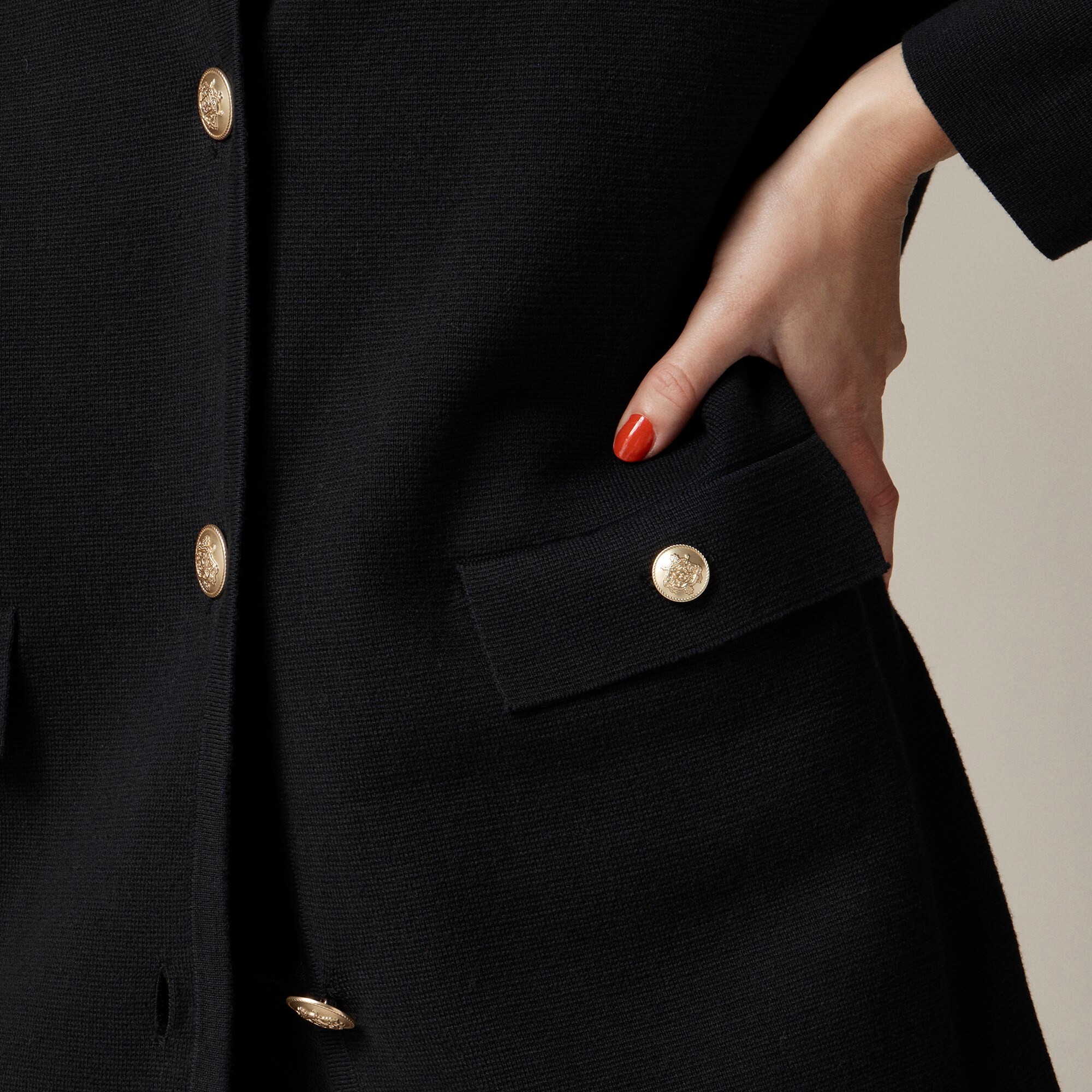 Long Giselle sweater blazer