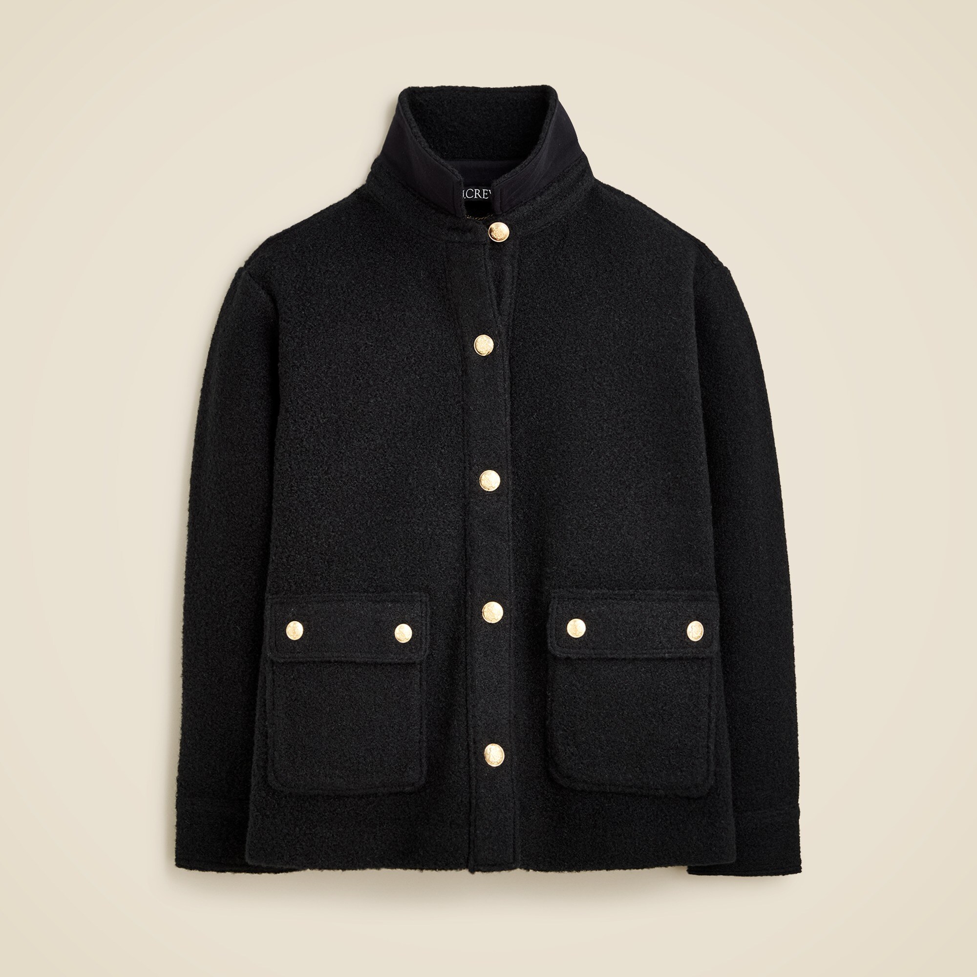 Bouclé shirt-jacket