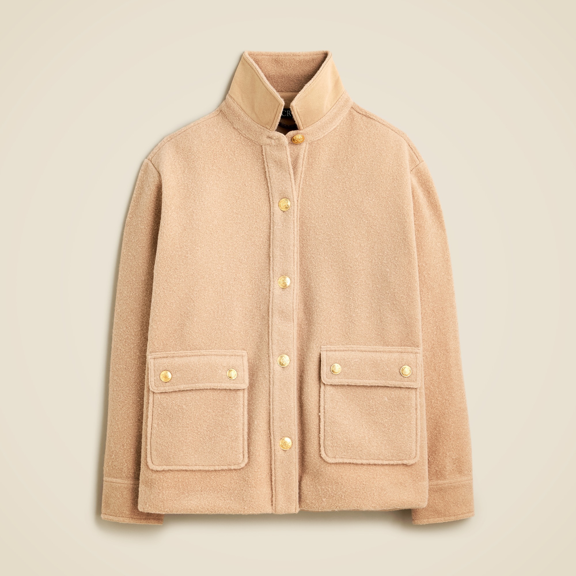 Bouclé shirt-jacket