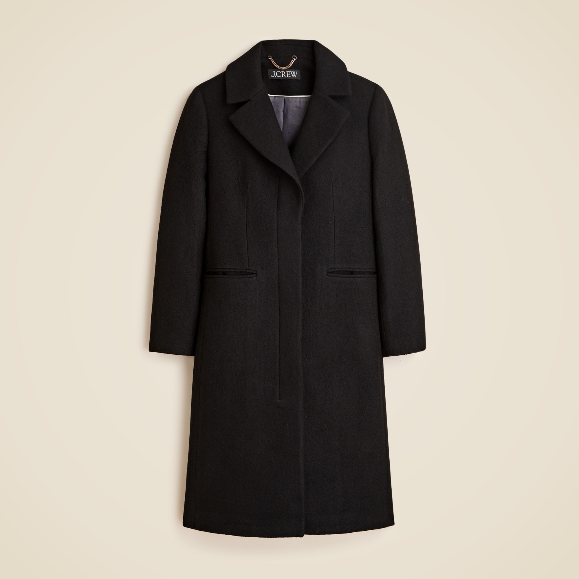Savoy Topcoat In Italian Wool blend Melton For Women J.Crew