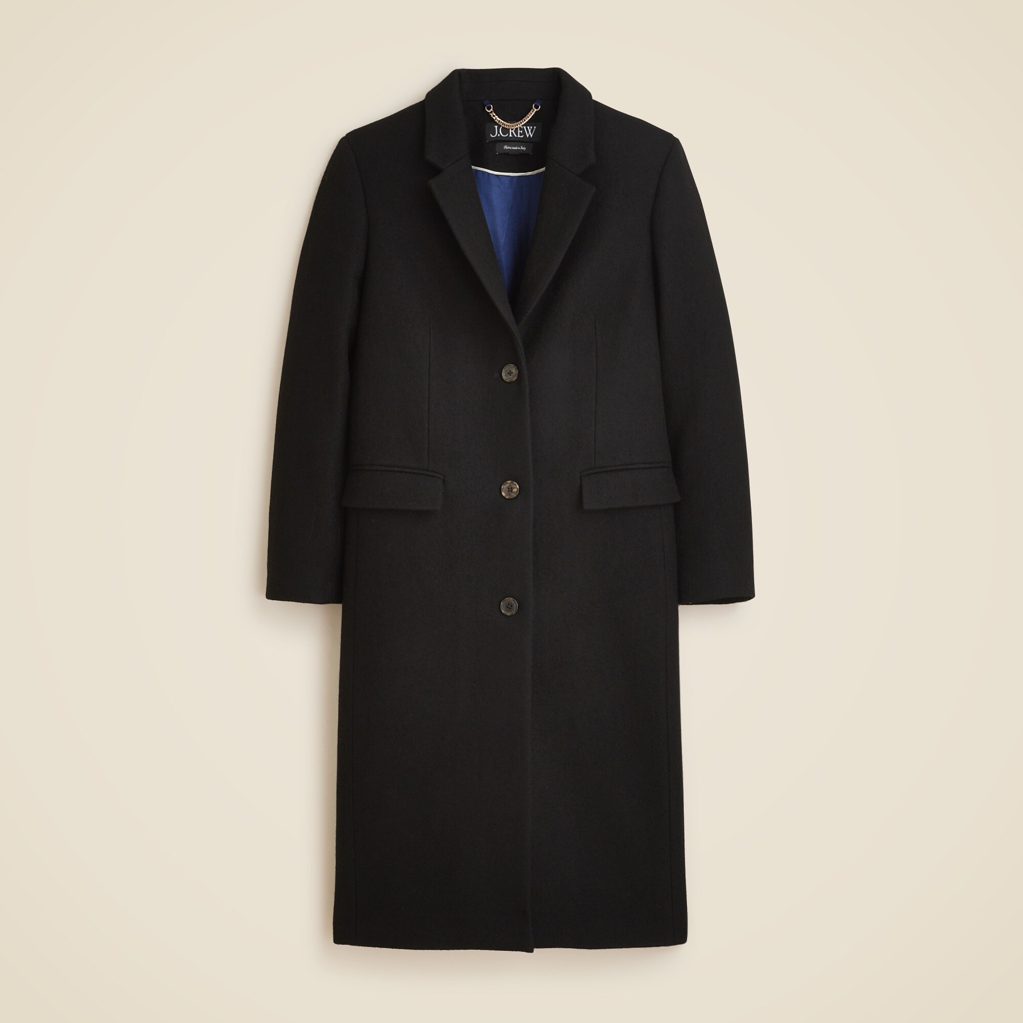 Palais topcoat in Italian wool-blend melton