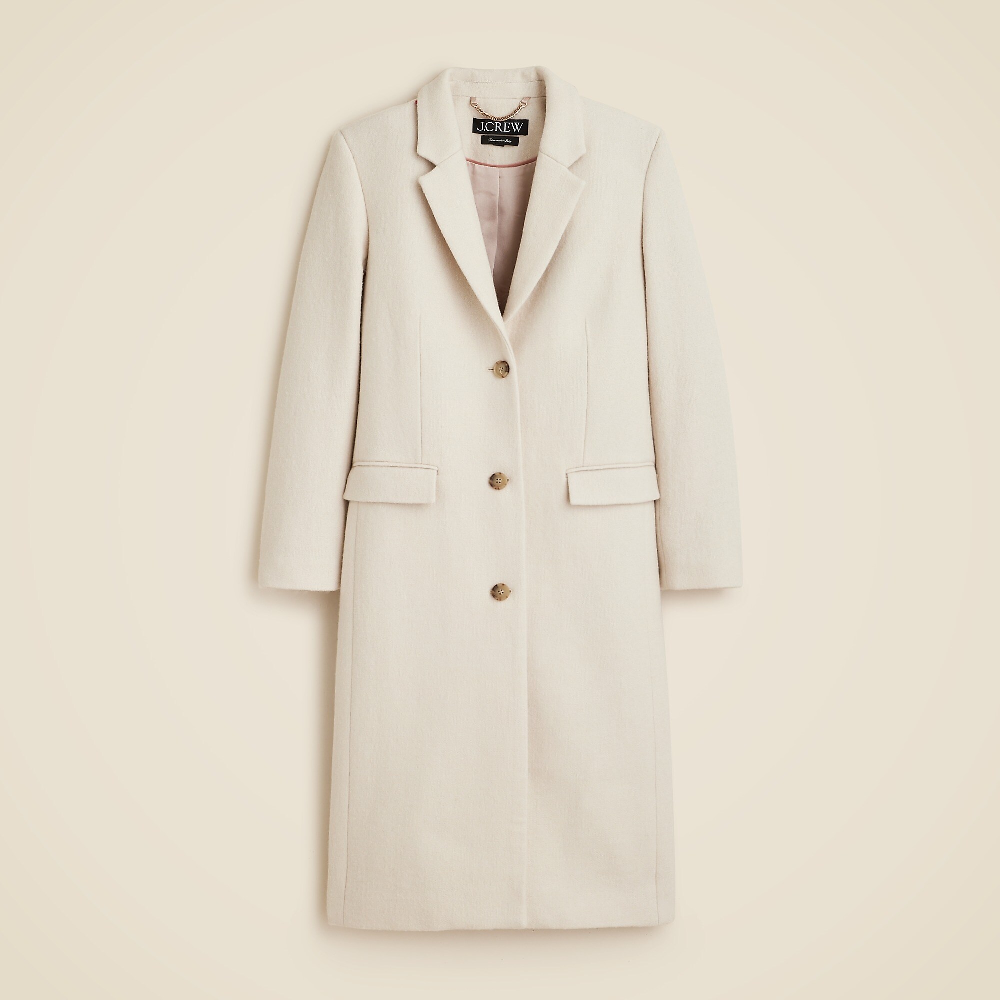 Palais topcoat in Italian wool-blend melton