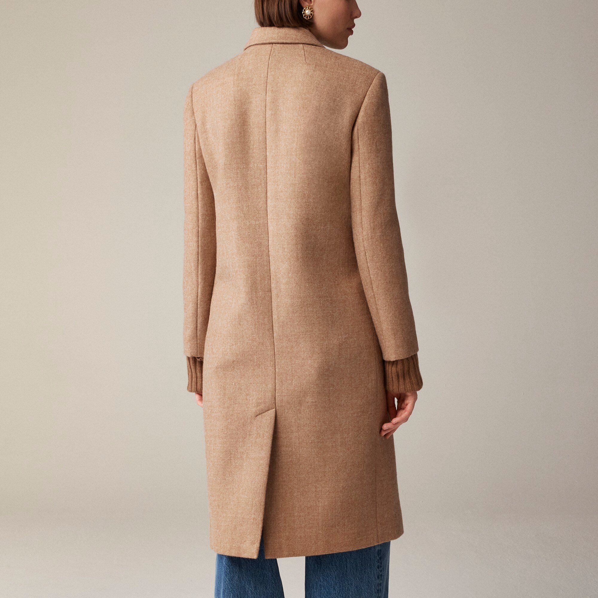 Palais topcoat in Italian wool-blend melton