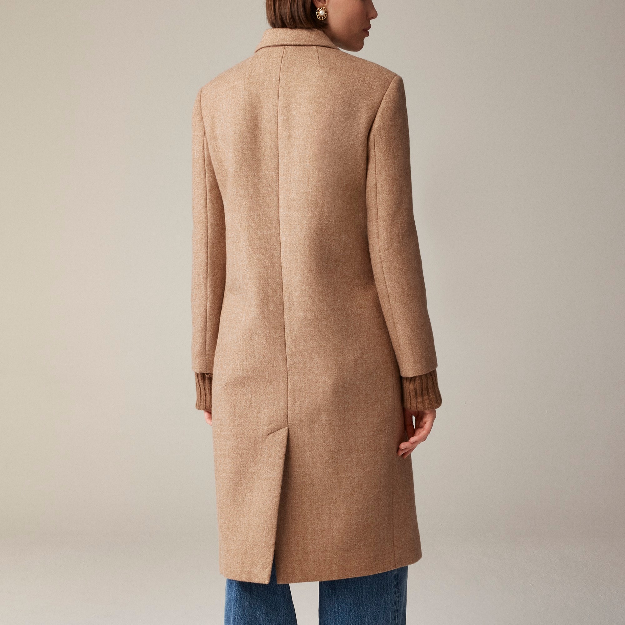 Palais topcoat in Italian wool-blend melton