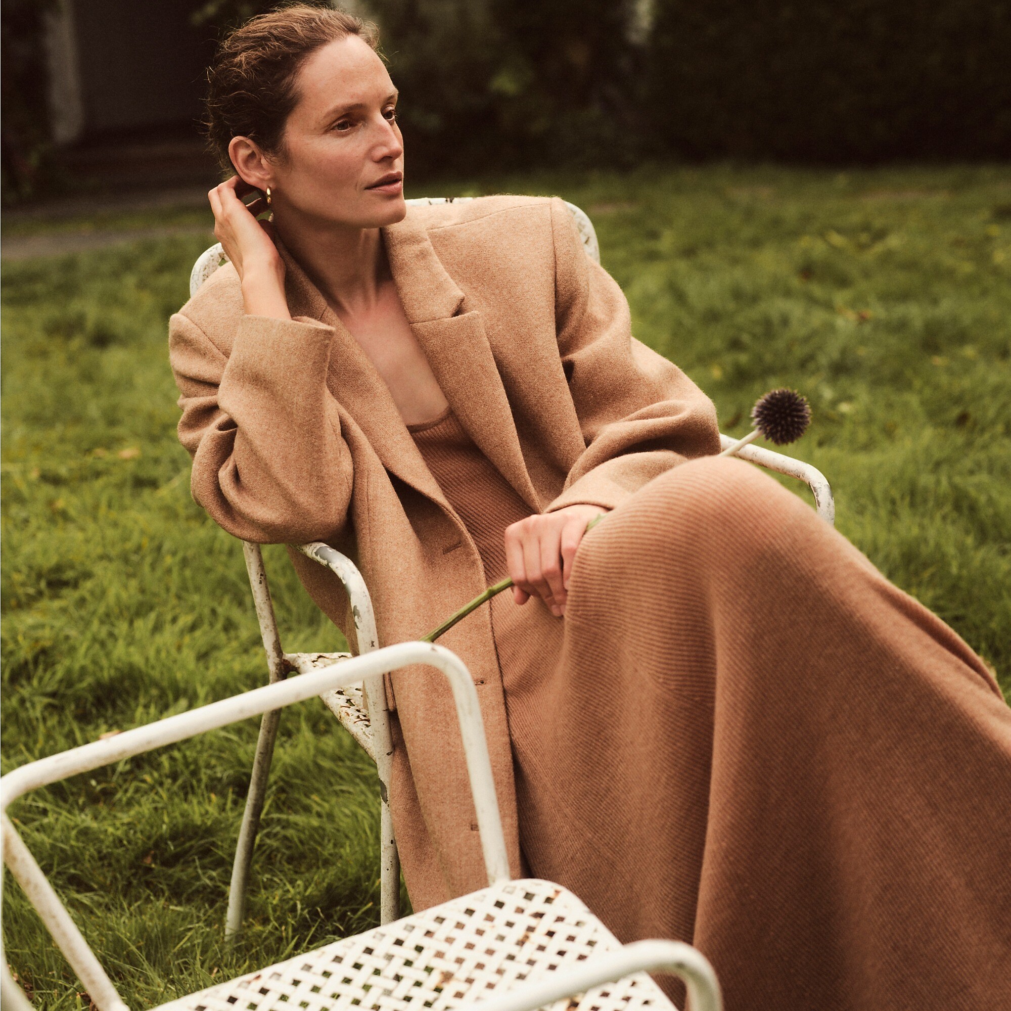 Palais topcoat in Italian wool-blend melton