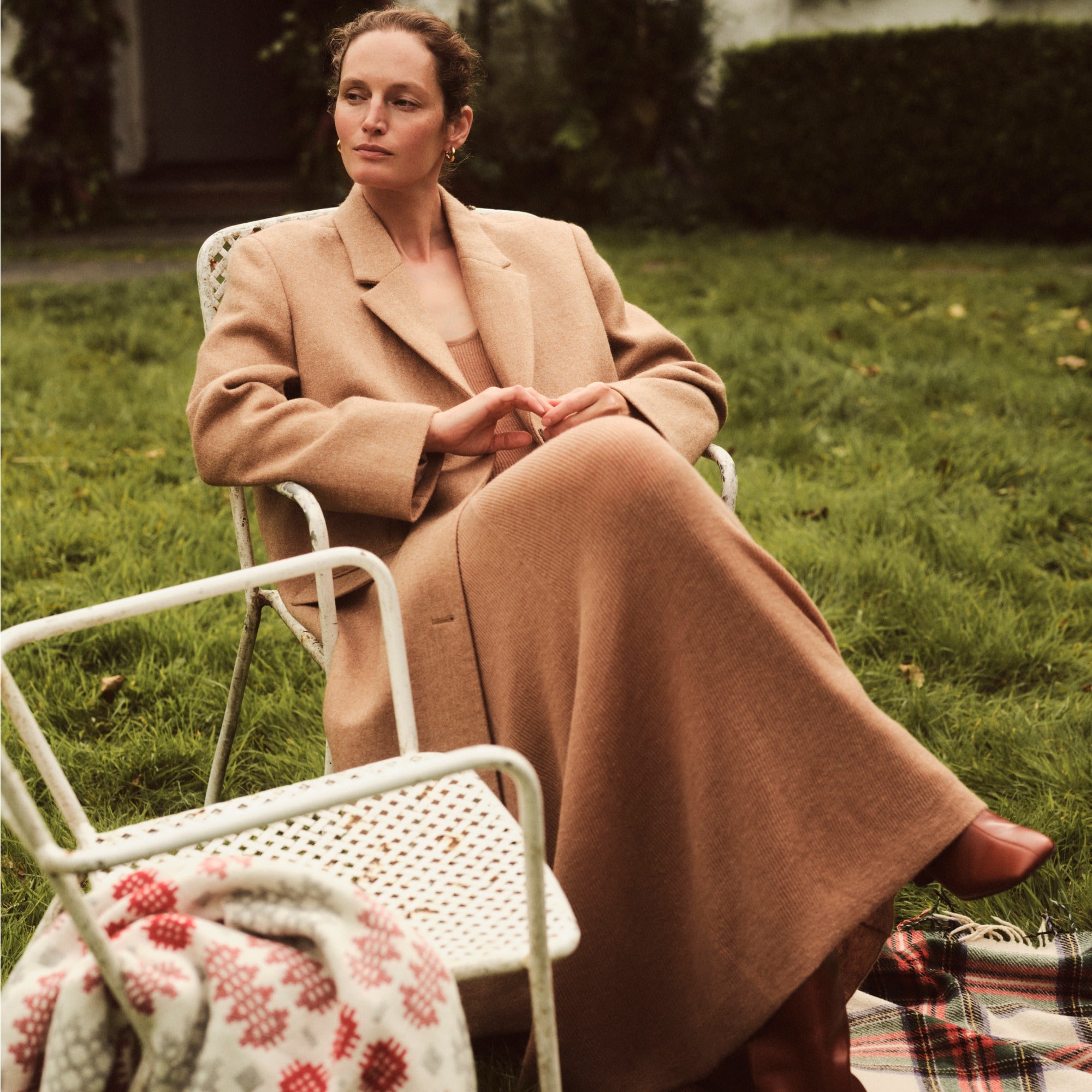 Palais topcoat in Italian wool-blend melton