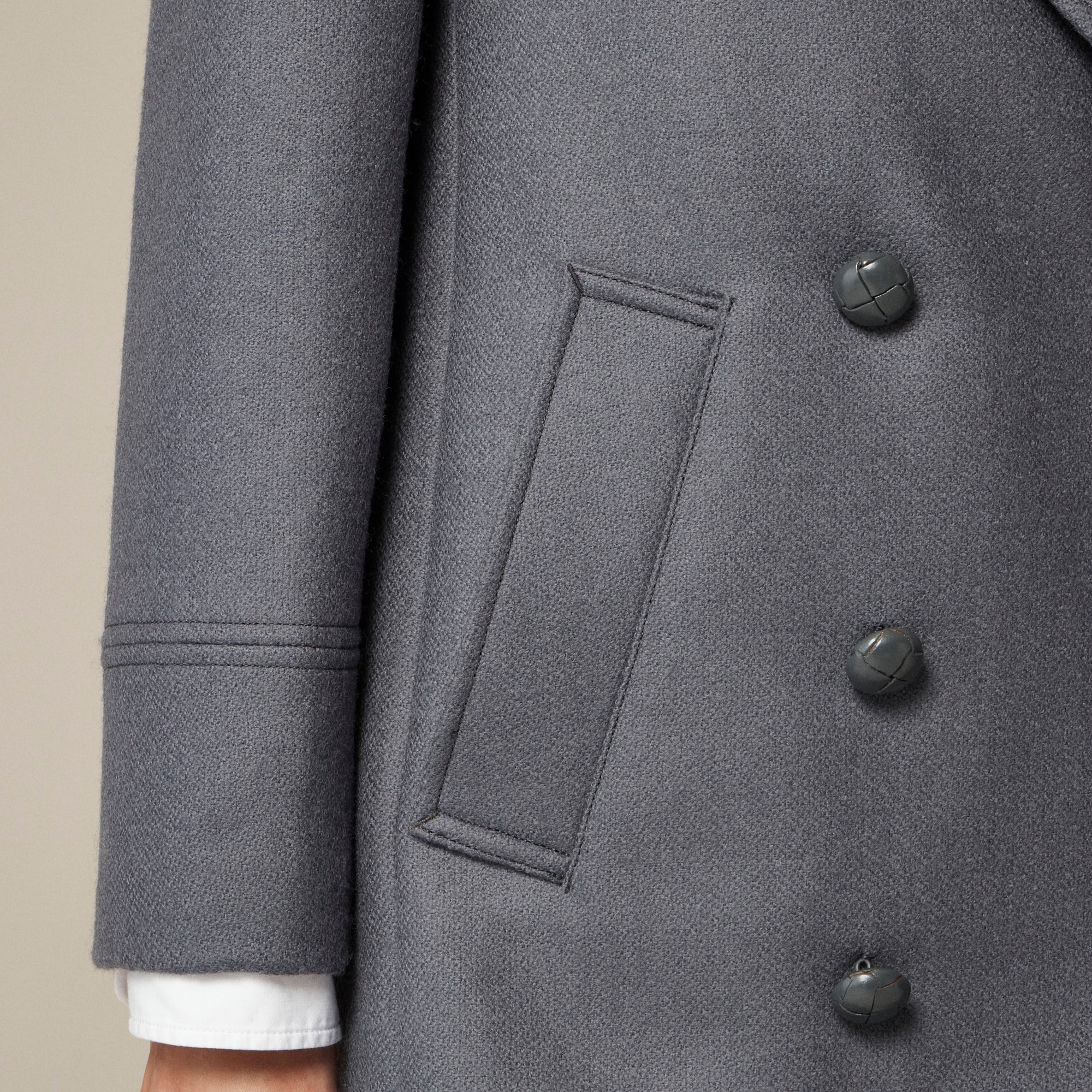 Classic Peacoat In Italian Wool-blend Melton For Women | J.Crew