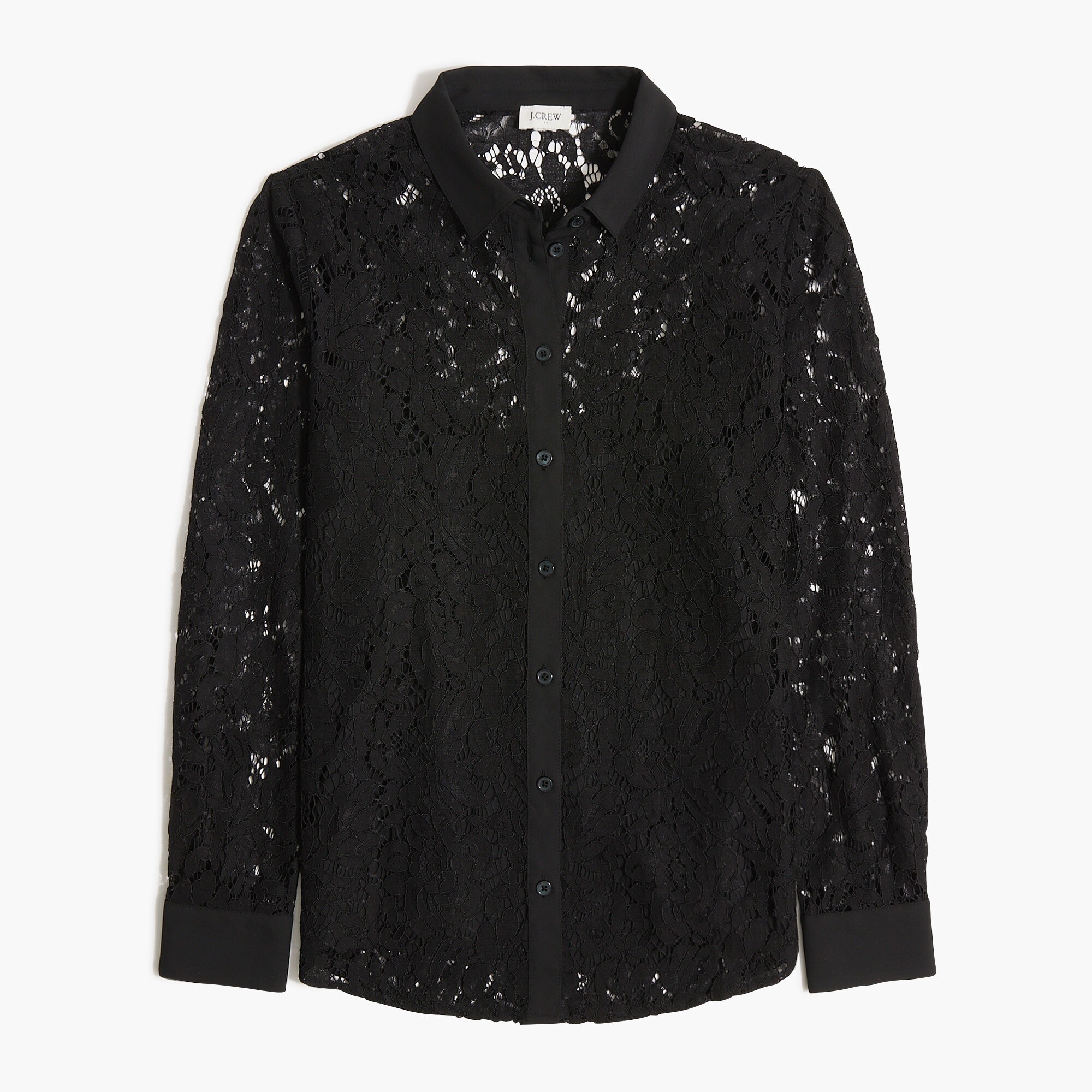 Lace button-up shirt in classic fit