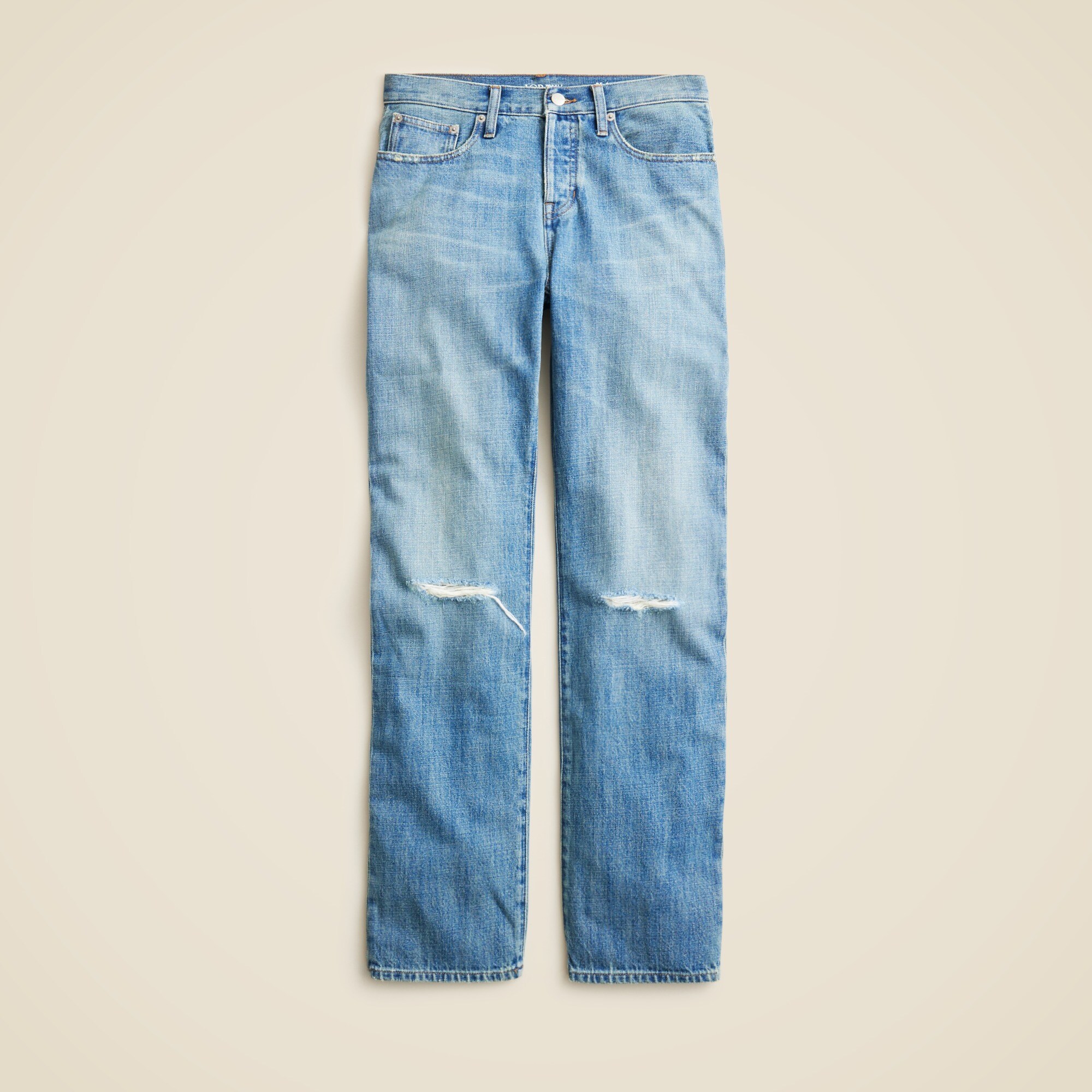 Slouchy distressed jean