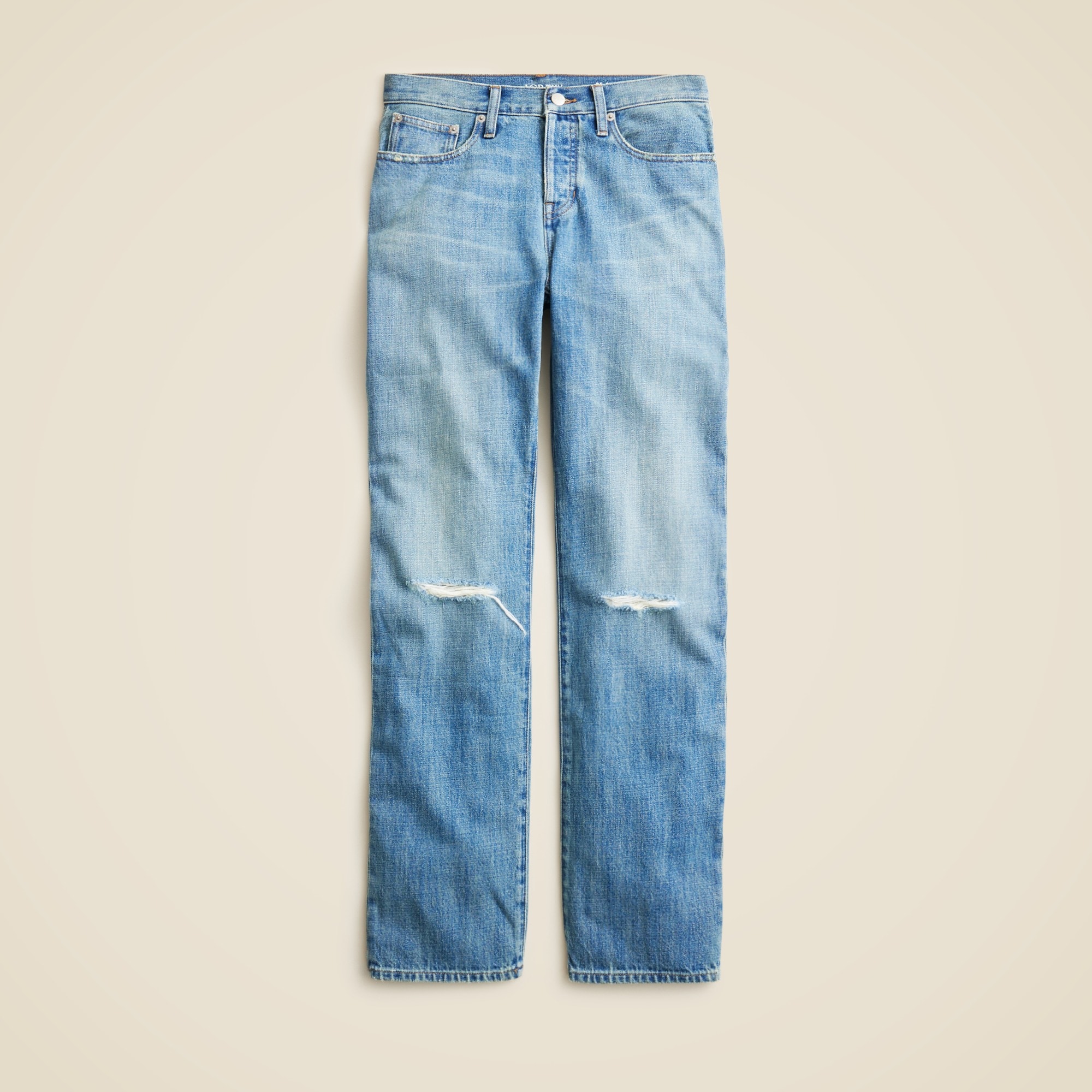 Slouchy distressed jean