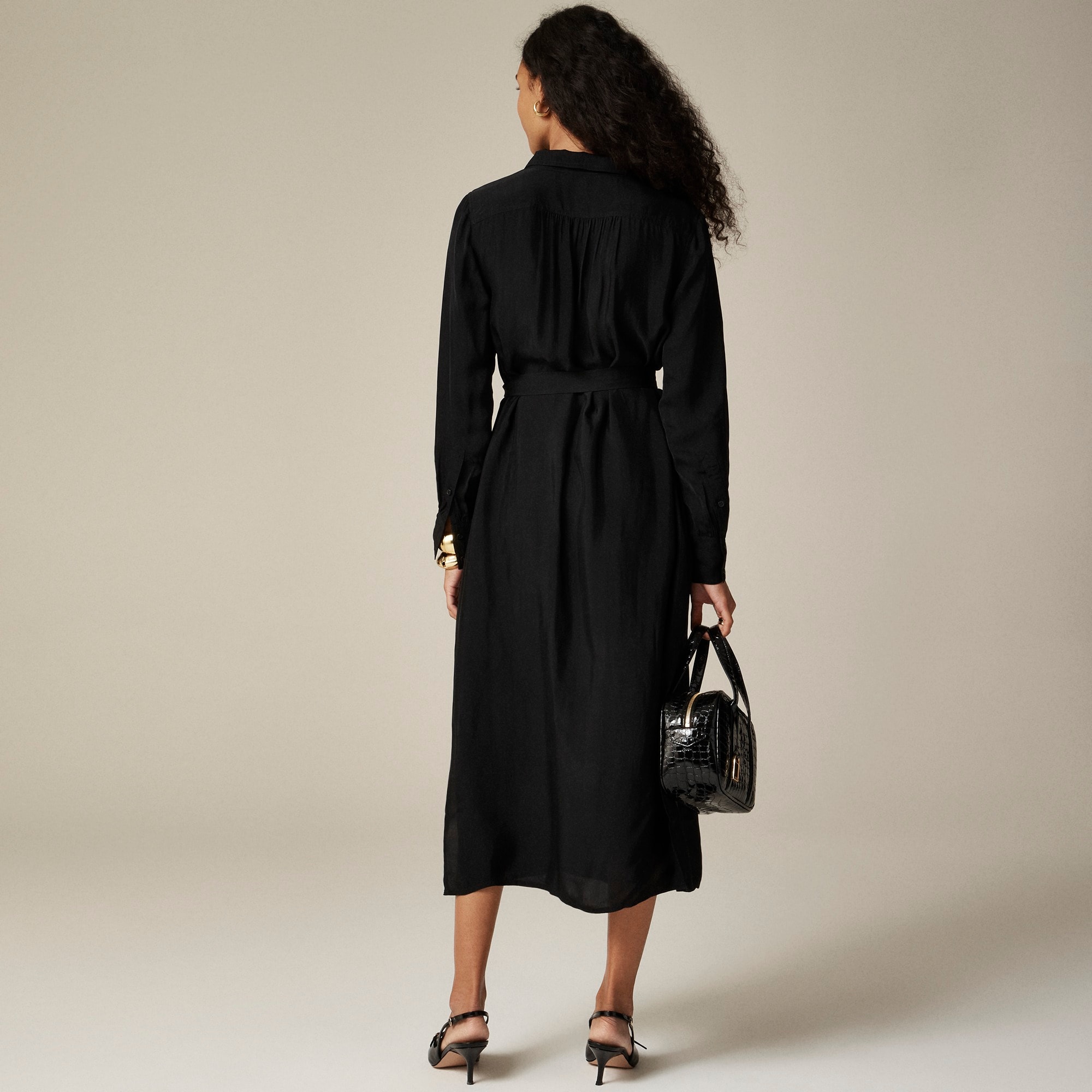 Bungalow dress in drapey viscose twill