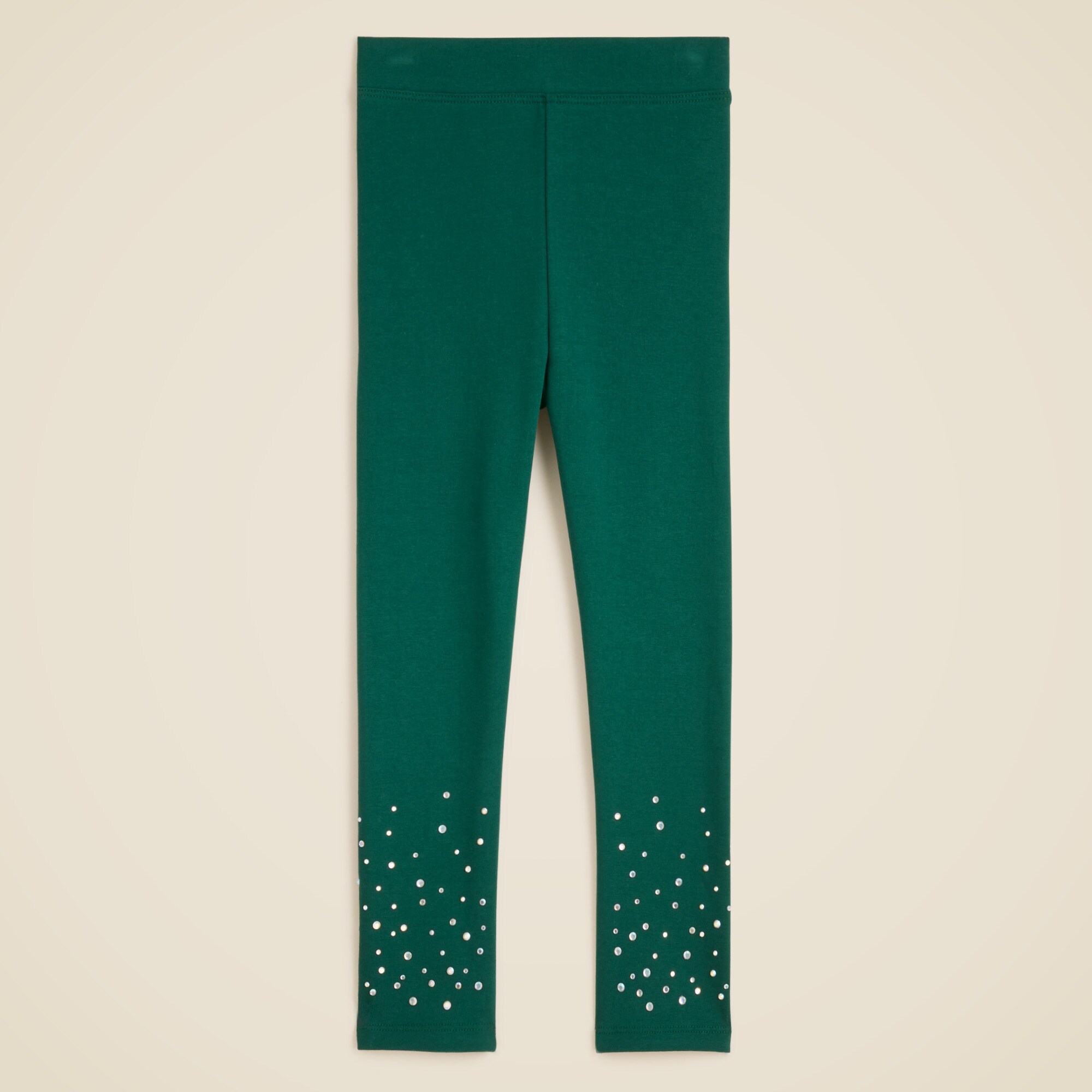 Girls' everyday leggings with hotfix crystals