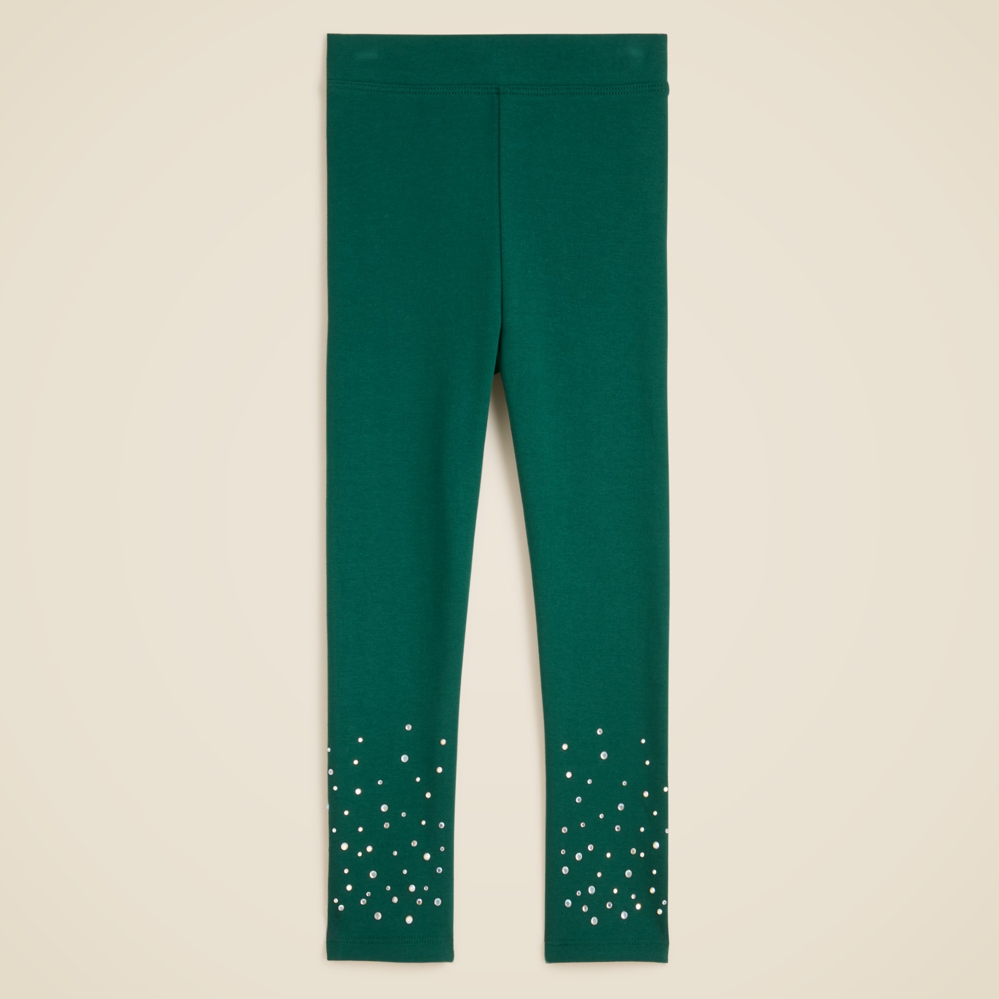 Girls' everyday leggings with hotfix crystals
