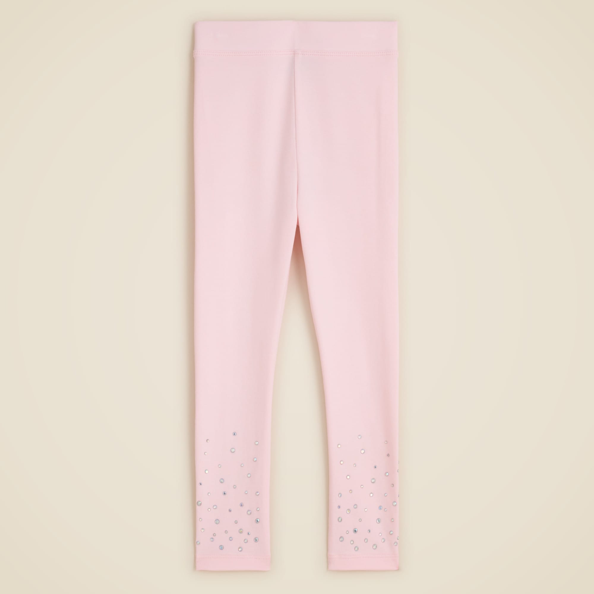 Girls' everyday leggings with hotfix crystals
