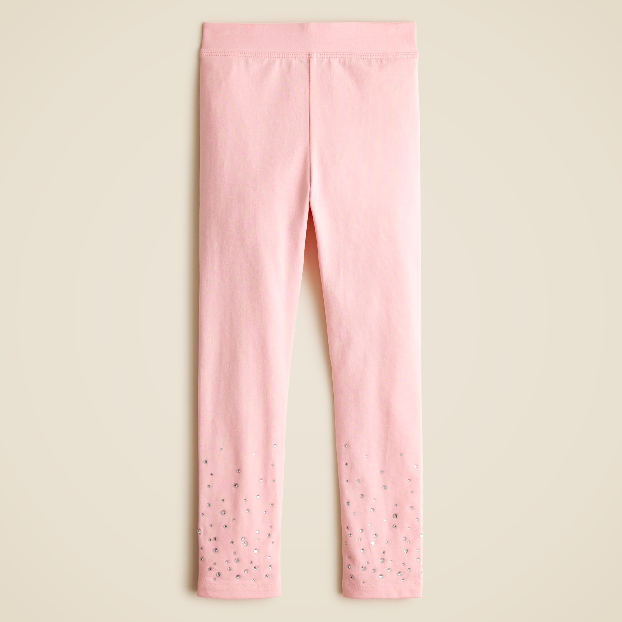 Girls' everyday leggings with hotfix crystals
