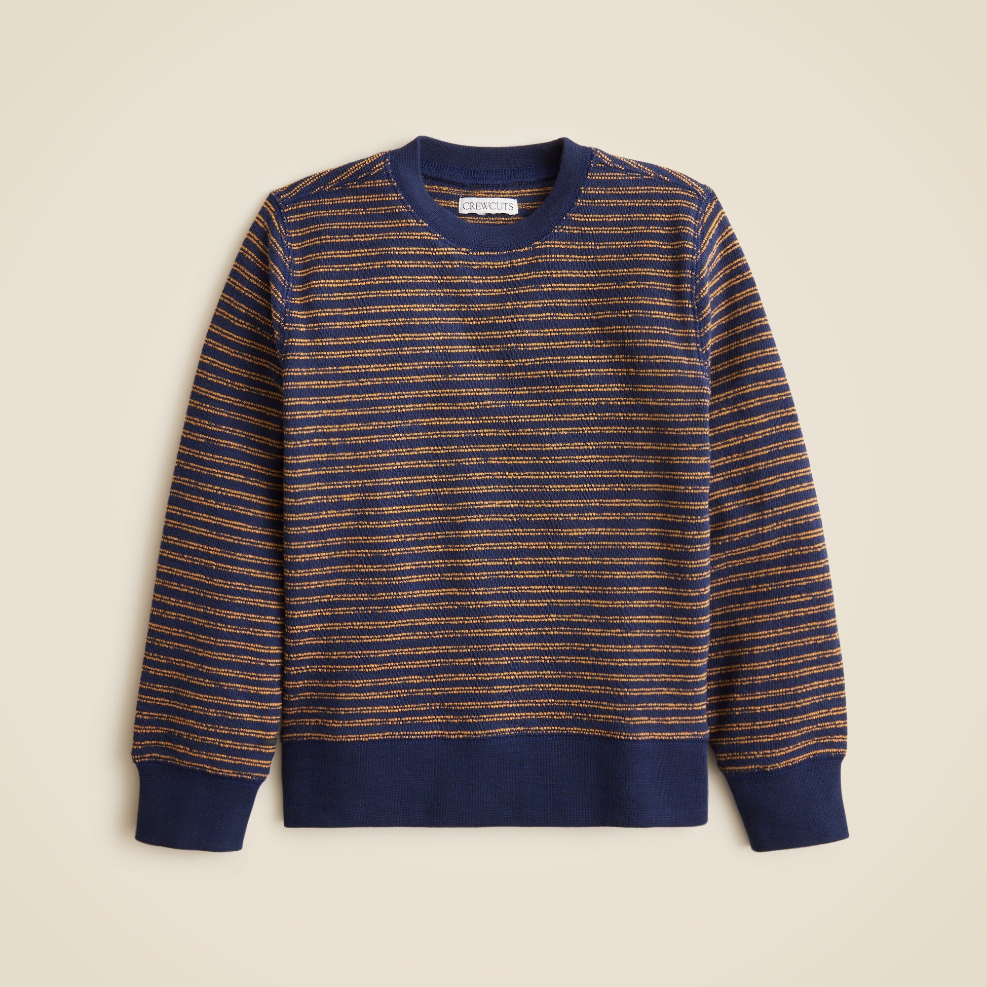 Boys' long-sleeve sweater T-shirt in stripe