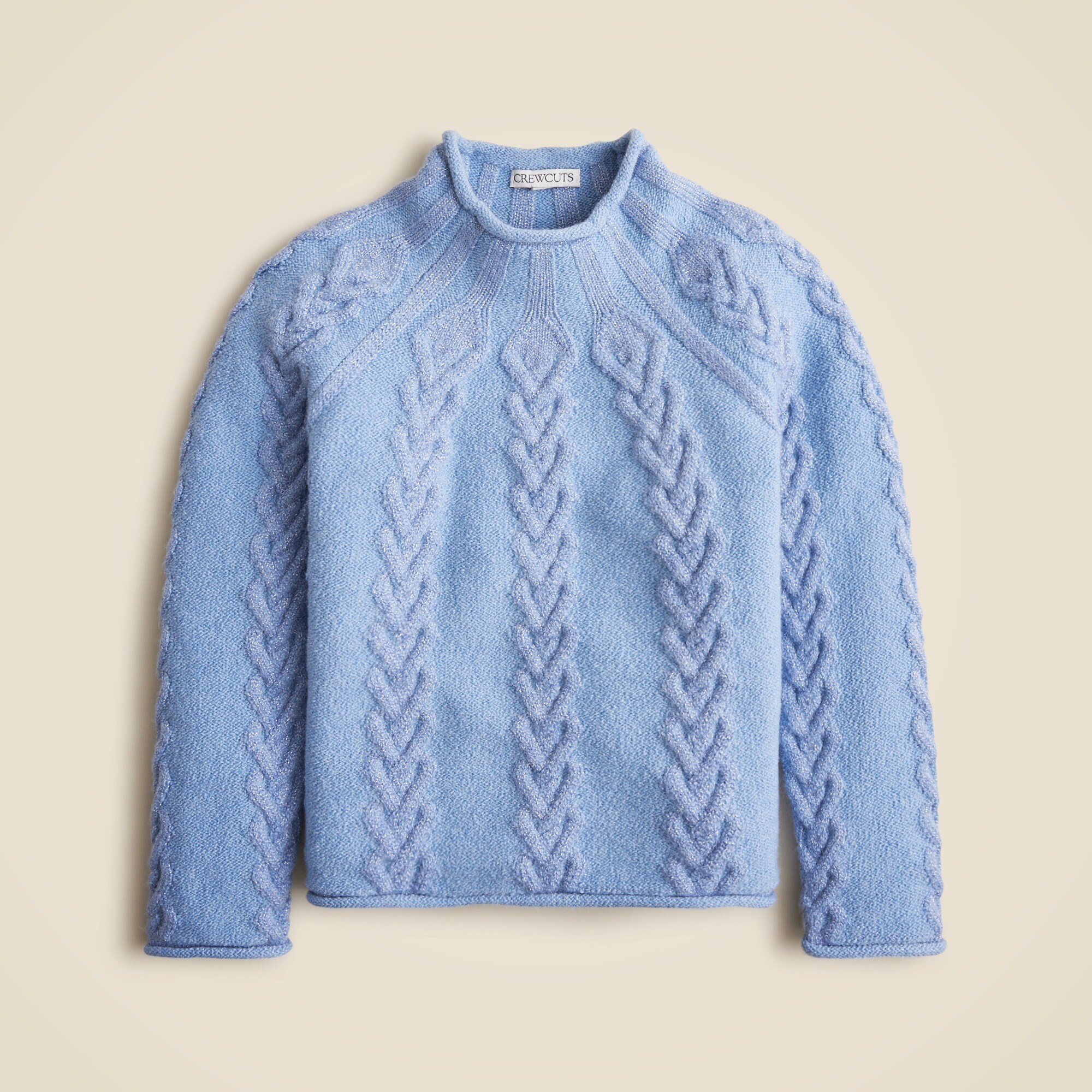 j.crew ハート柄ニット Girls' Heart Rollneck™ Sweater For Girls | J.Crew
