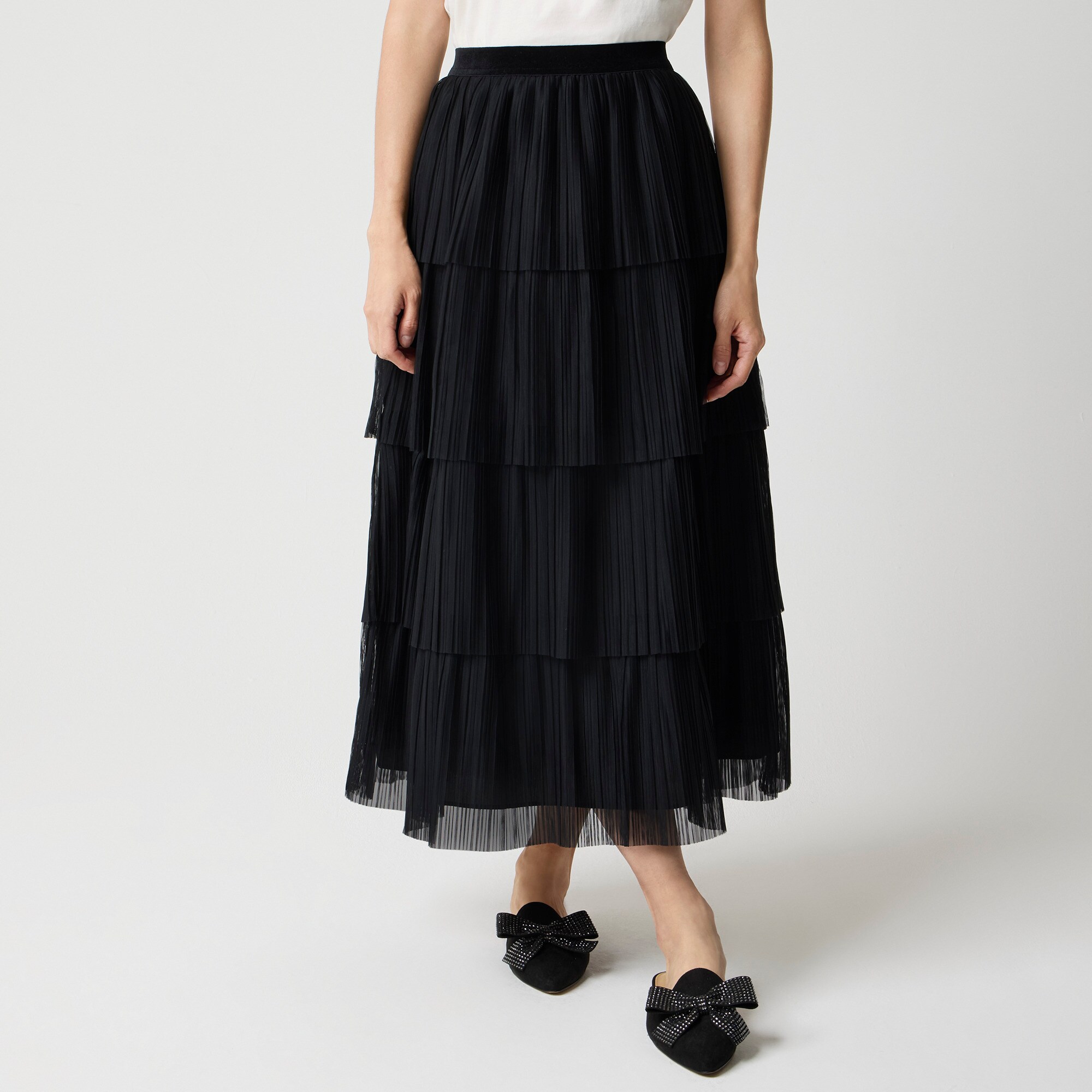 Tulle tiered skirt