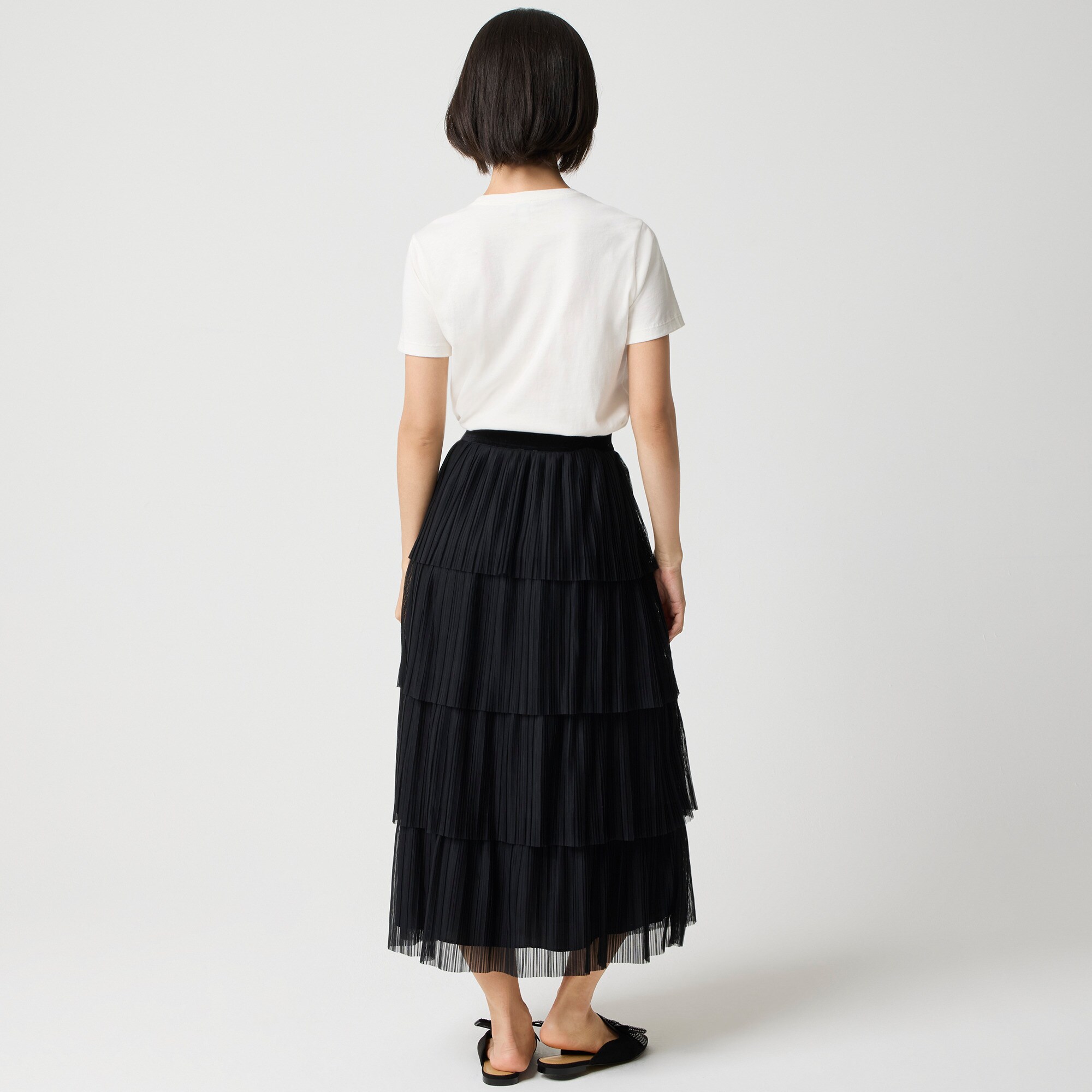 Tulle tiered skirt