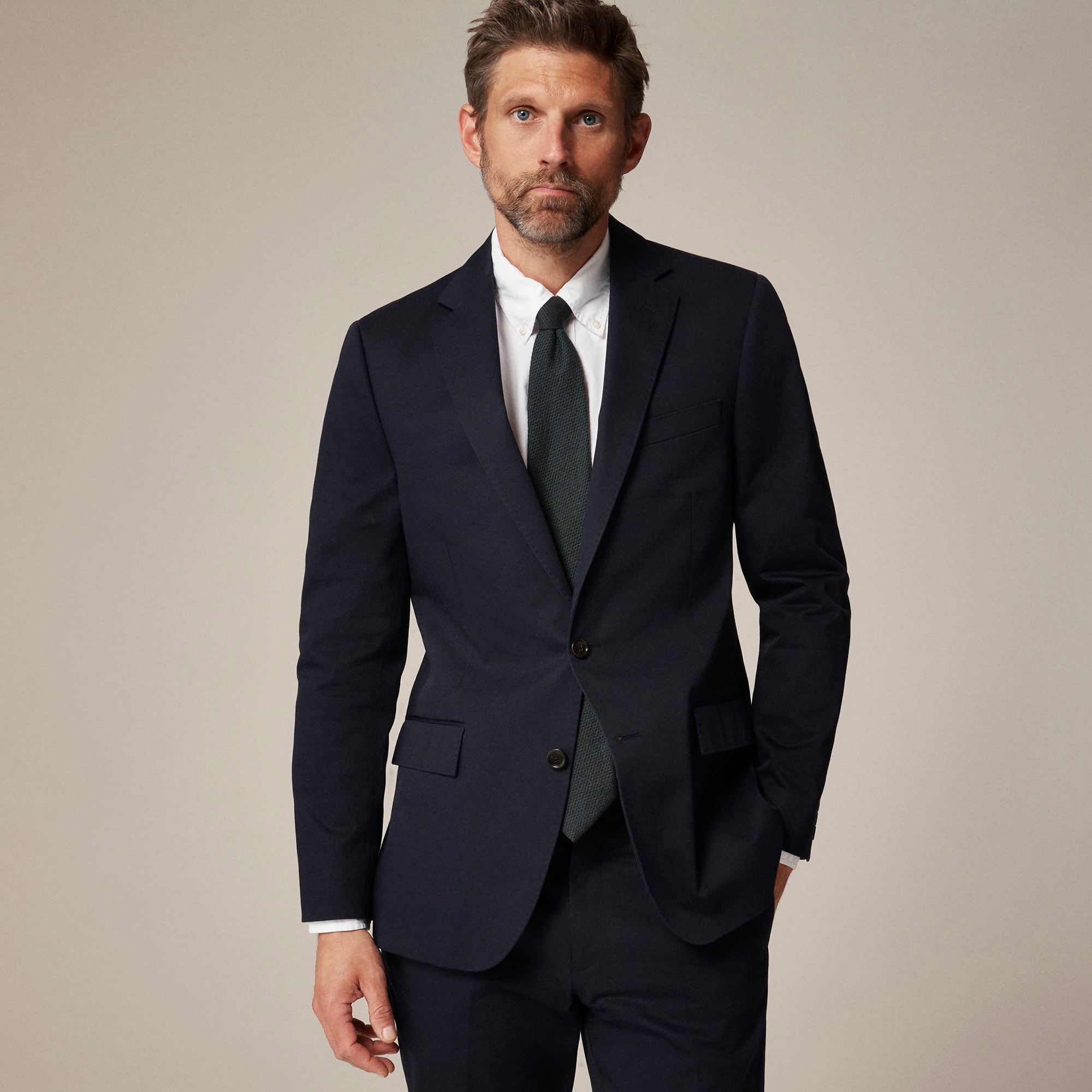 Ludlow Slim-fit suit jacket in Japanese cotton chino