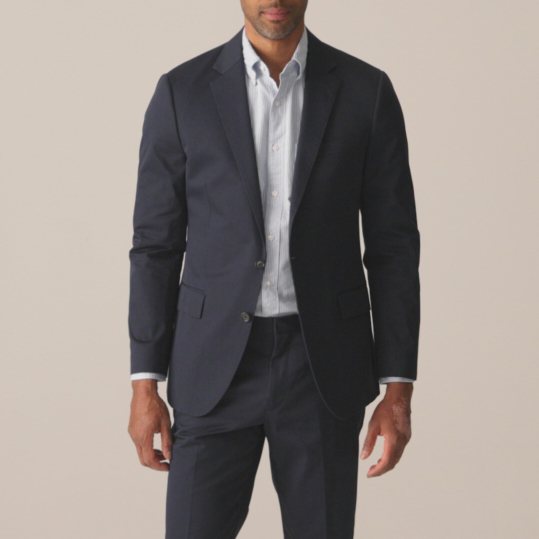 Ludlow Slim-fit suit jacket in Japanese cotton chino