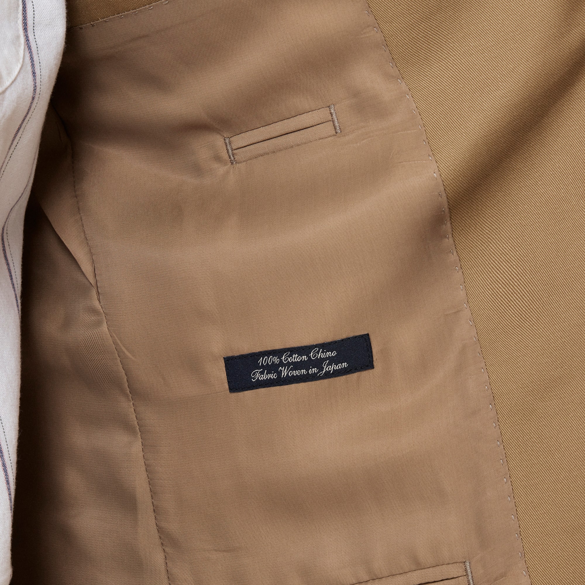 Ludlow Slim-fit suit jacket in Japanese cotton chino