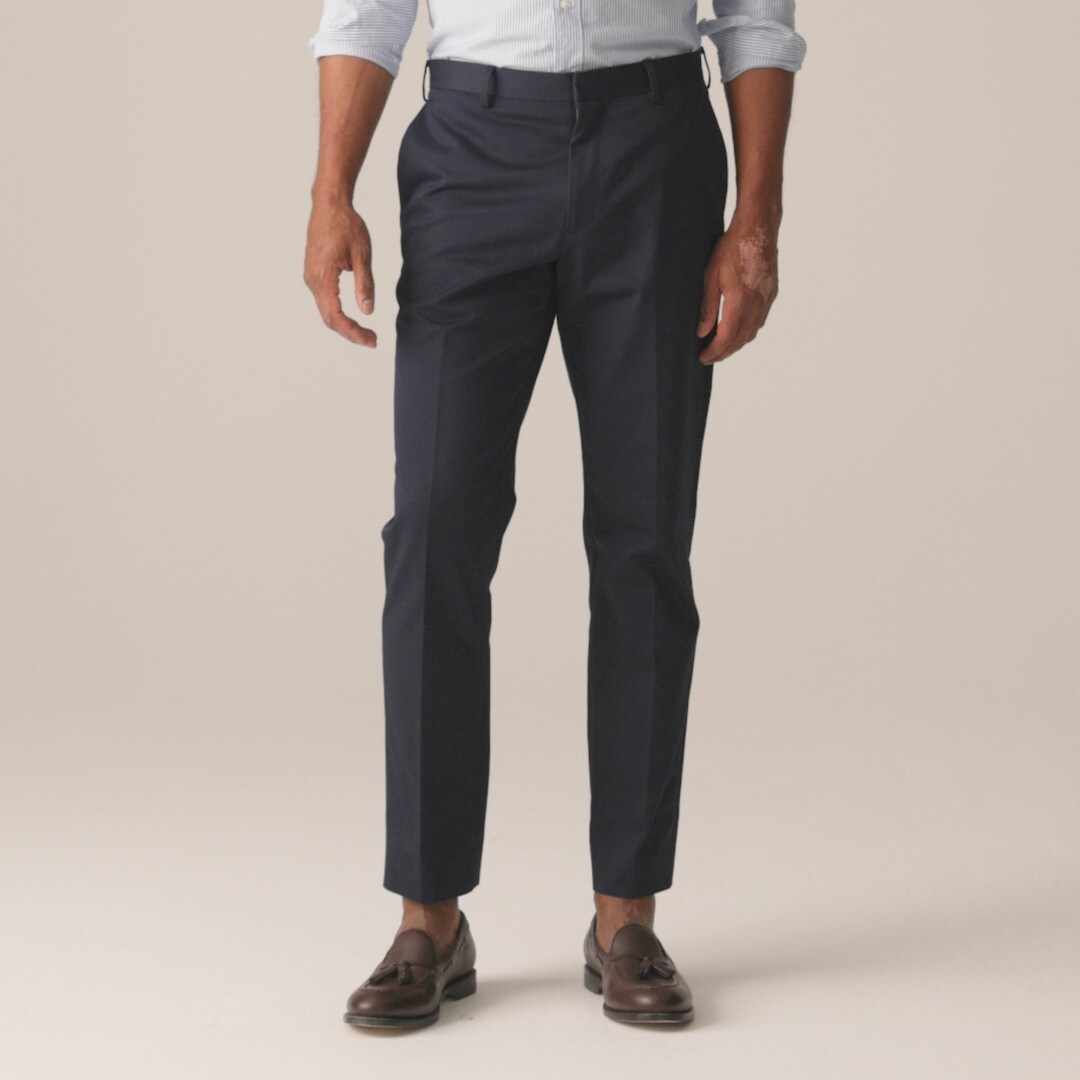 Ludlow Slim-fit suit pant in Japanese cotton chino
