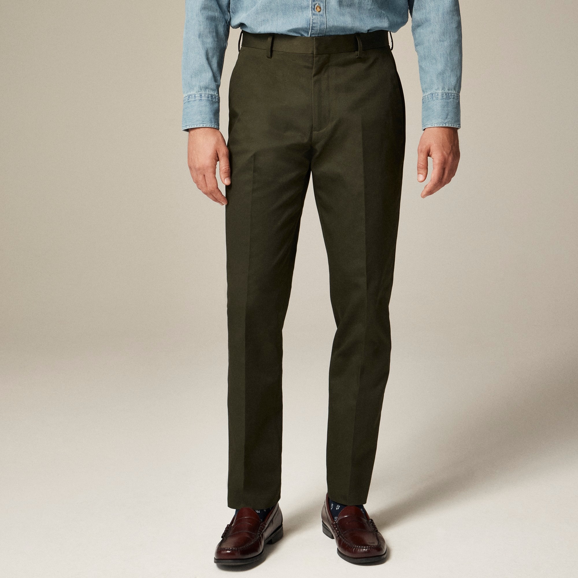 mens Ludlow Slim-fit suit pant in Japanese cotton chino