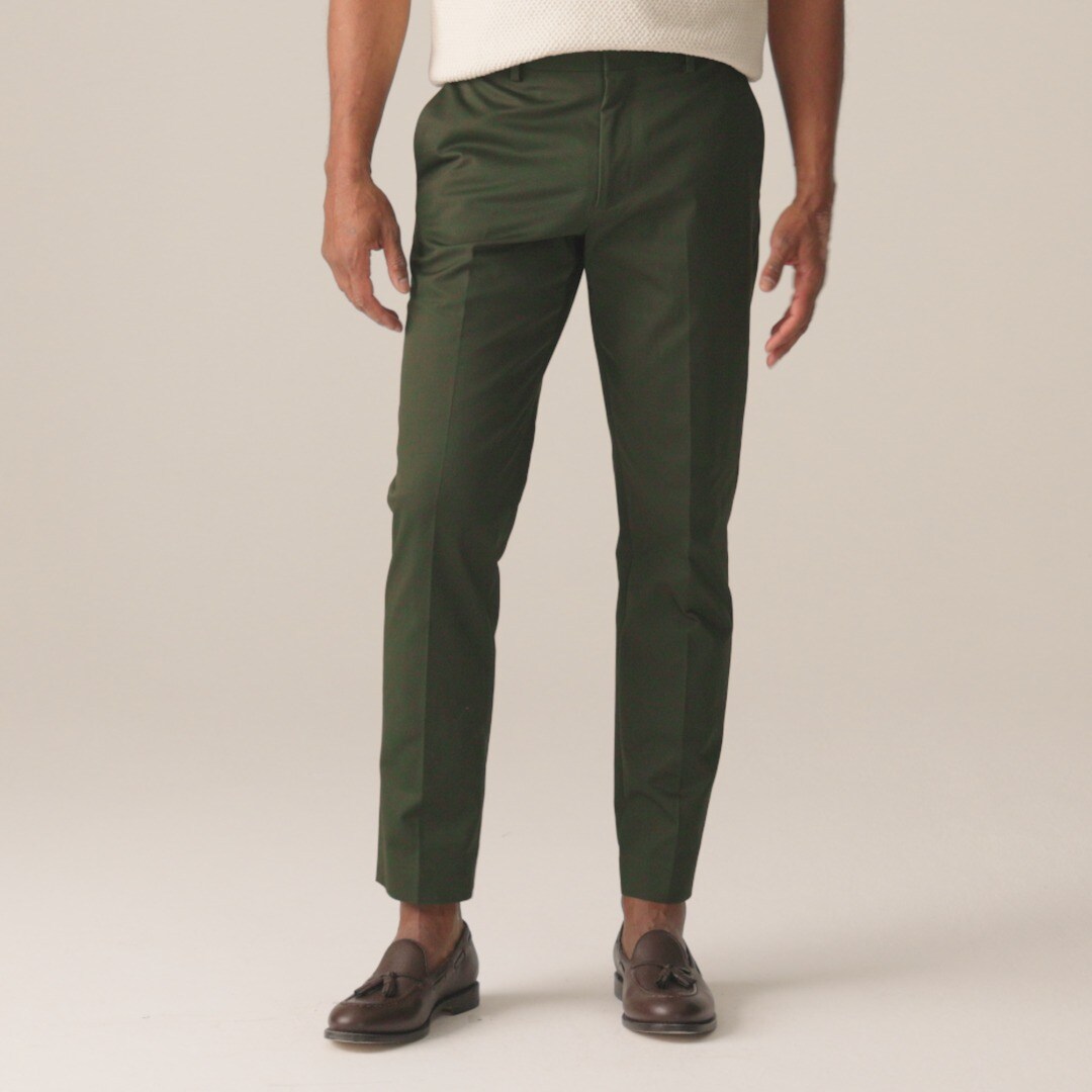Ludlow Slim-fit suit pant in Japanese cotton chino