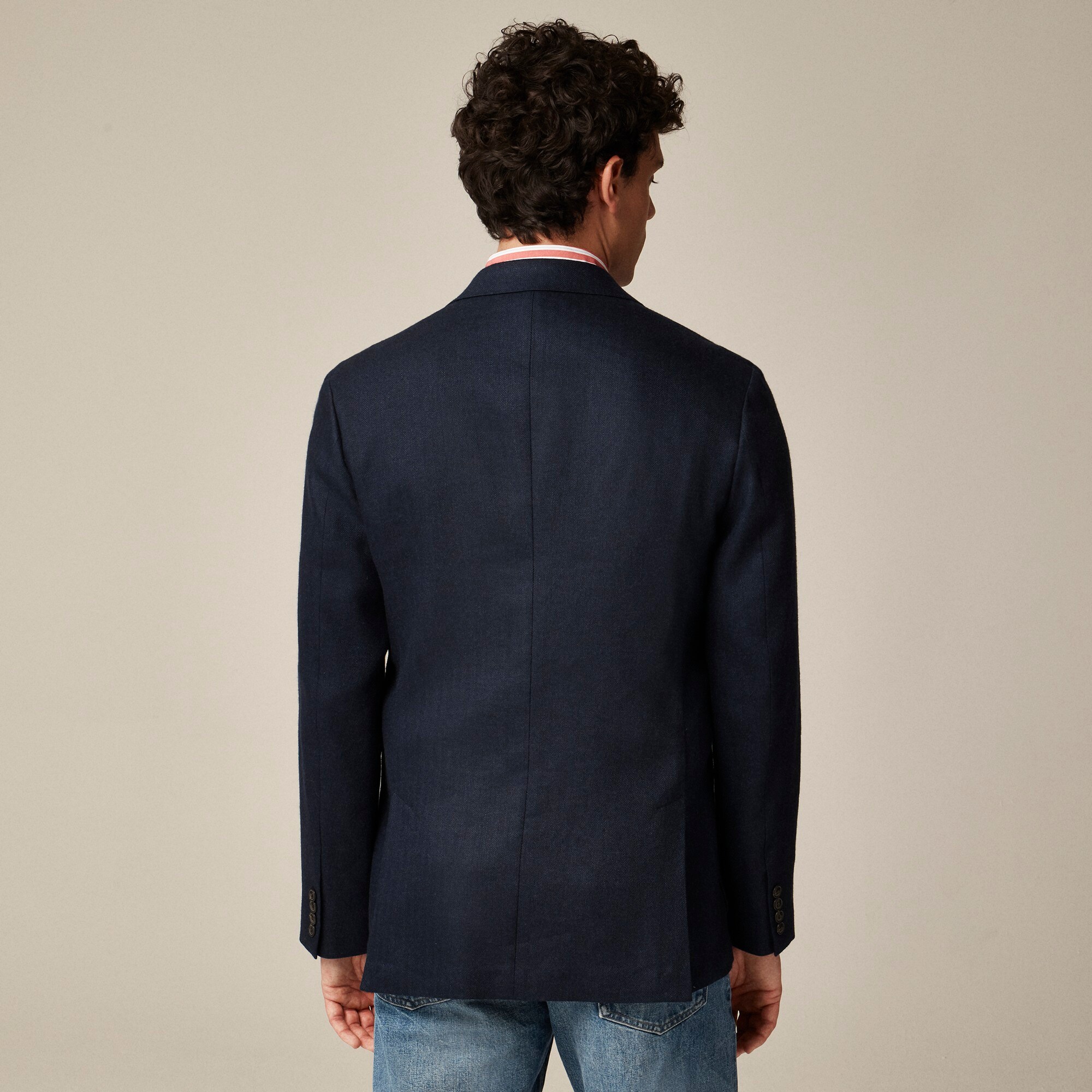 Crosby Classic-fit blazer in Irish linen-wool blend