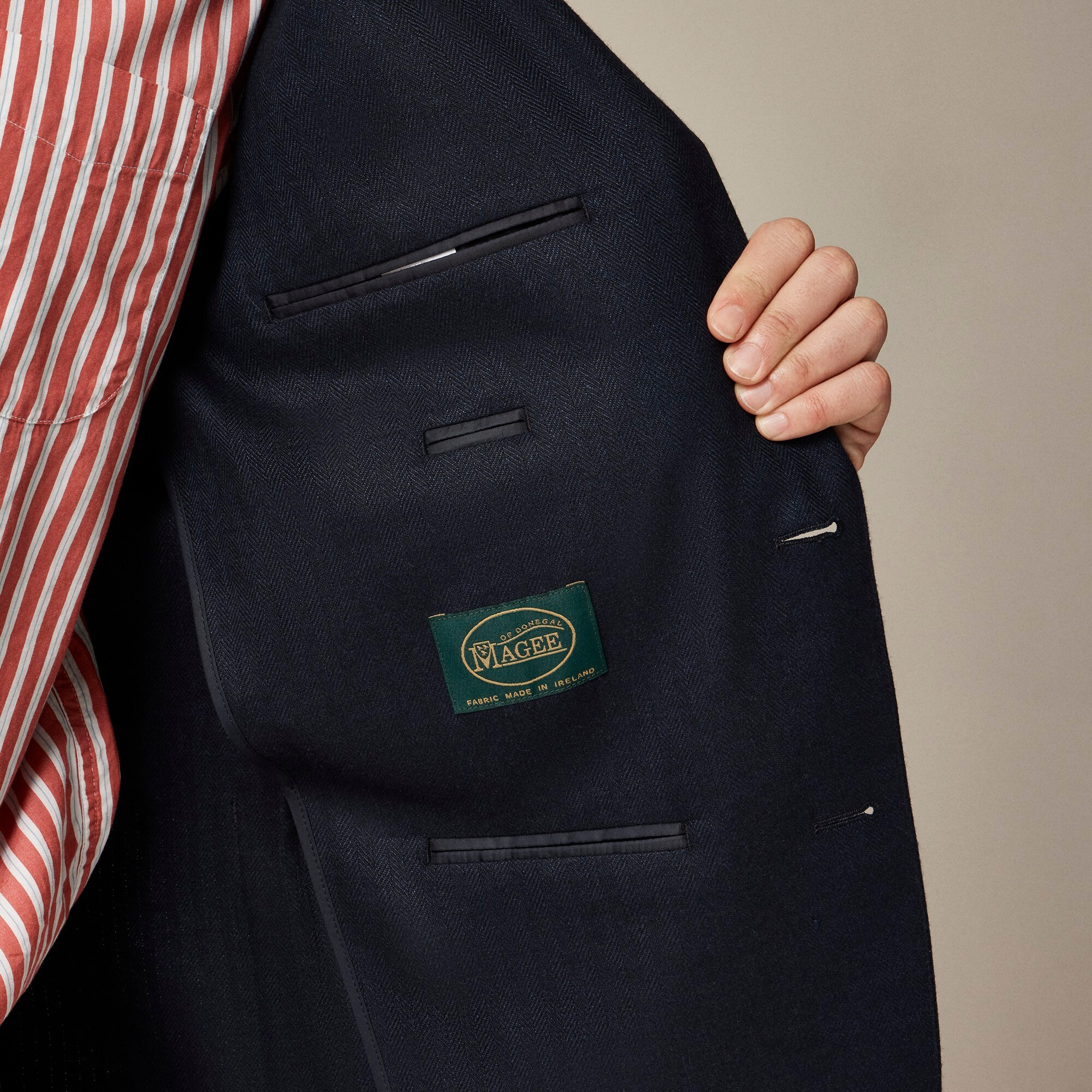 Crosby Classic-fit blazer in Irish linen-wool blend