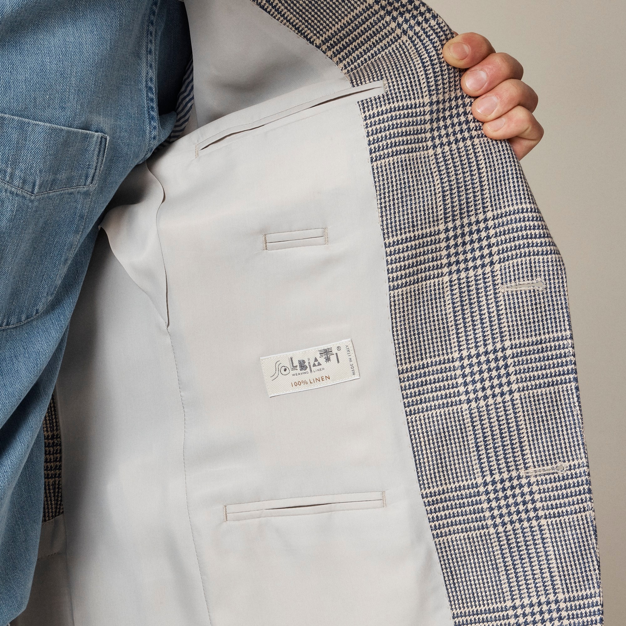 J.Crew: Slim-fit Knit Suit Jacket In Wool-cotton Blend For Men