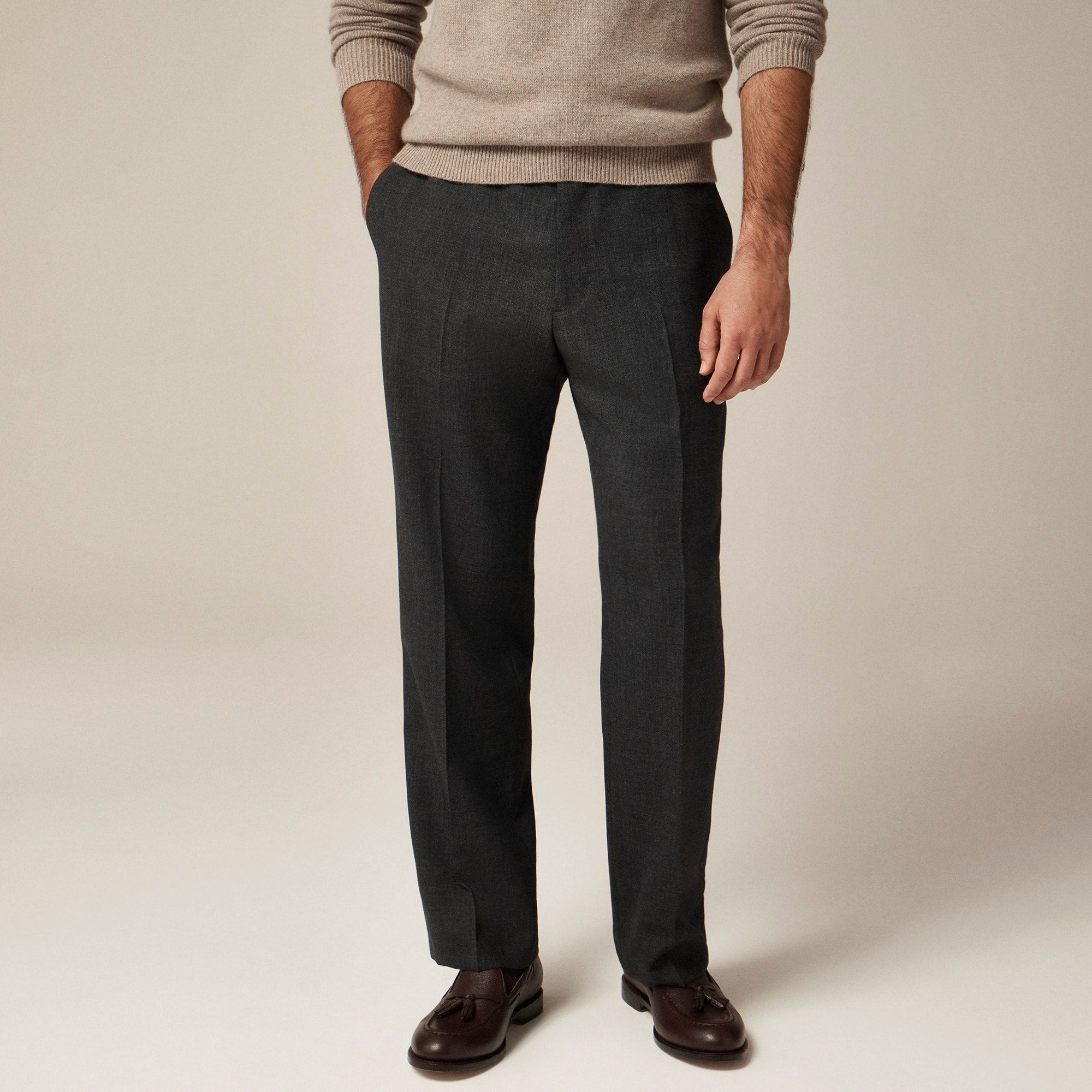 Kenmare Relaxed-fit suit pant in English fresco wool