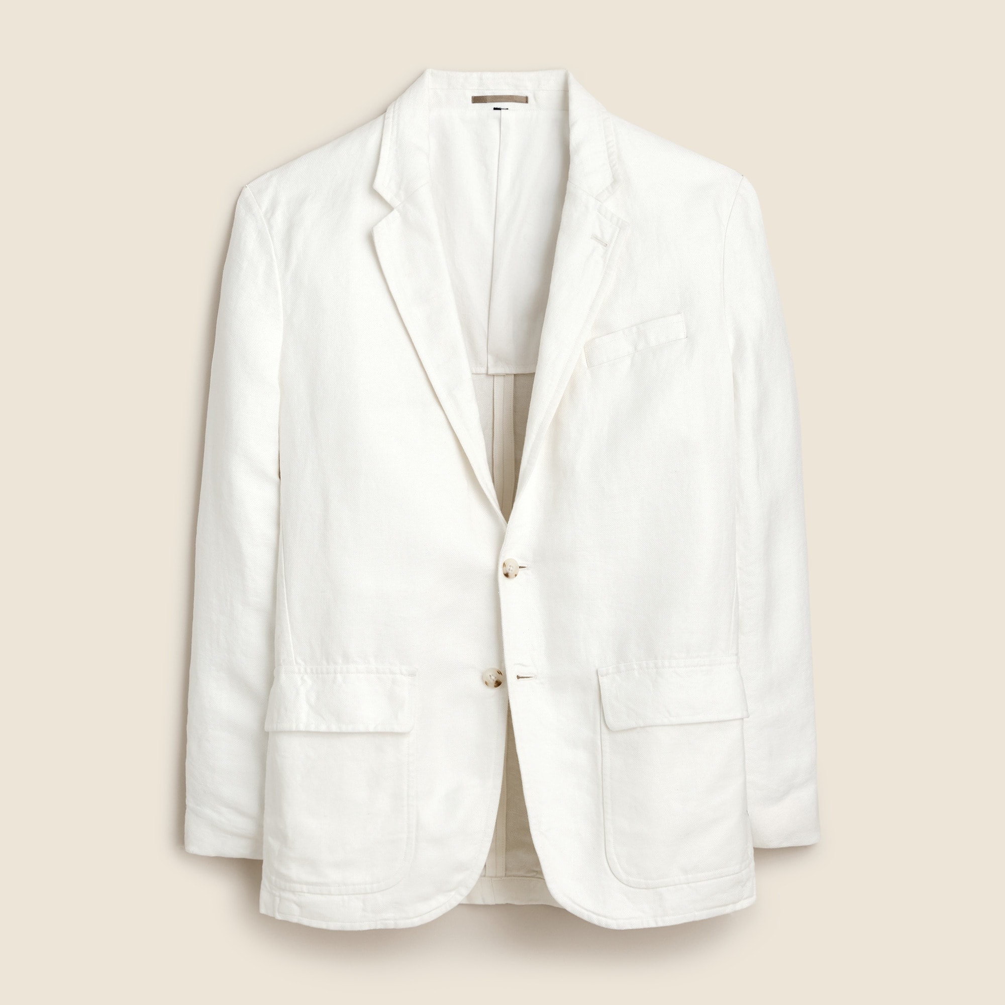 mens Big-fit suit jacket in Italian linen