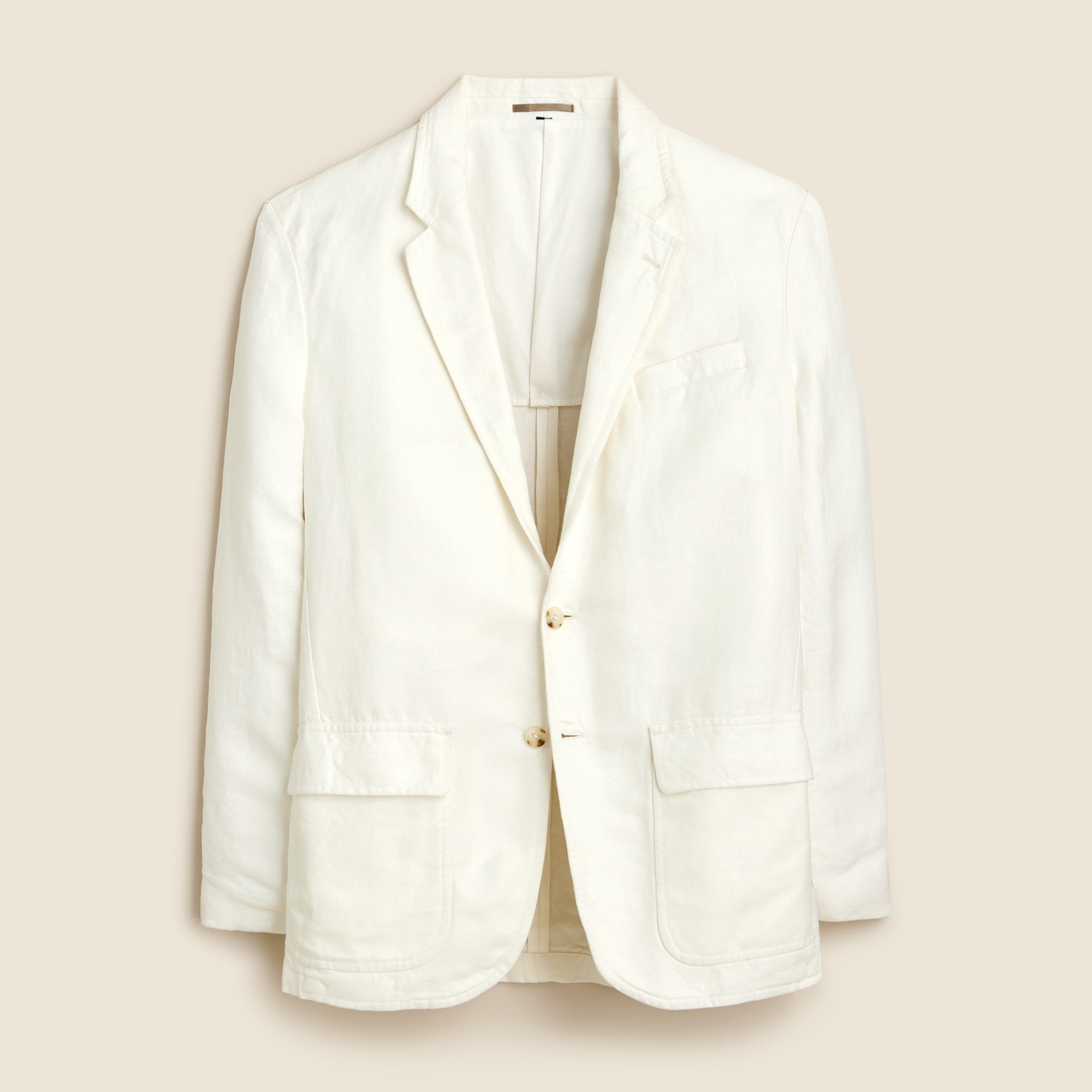 mens Big-fit suit jacket in Italian linen