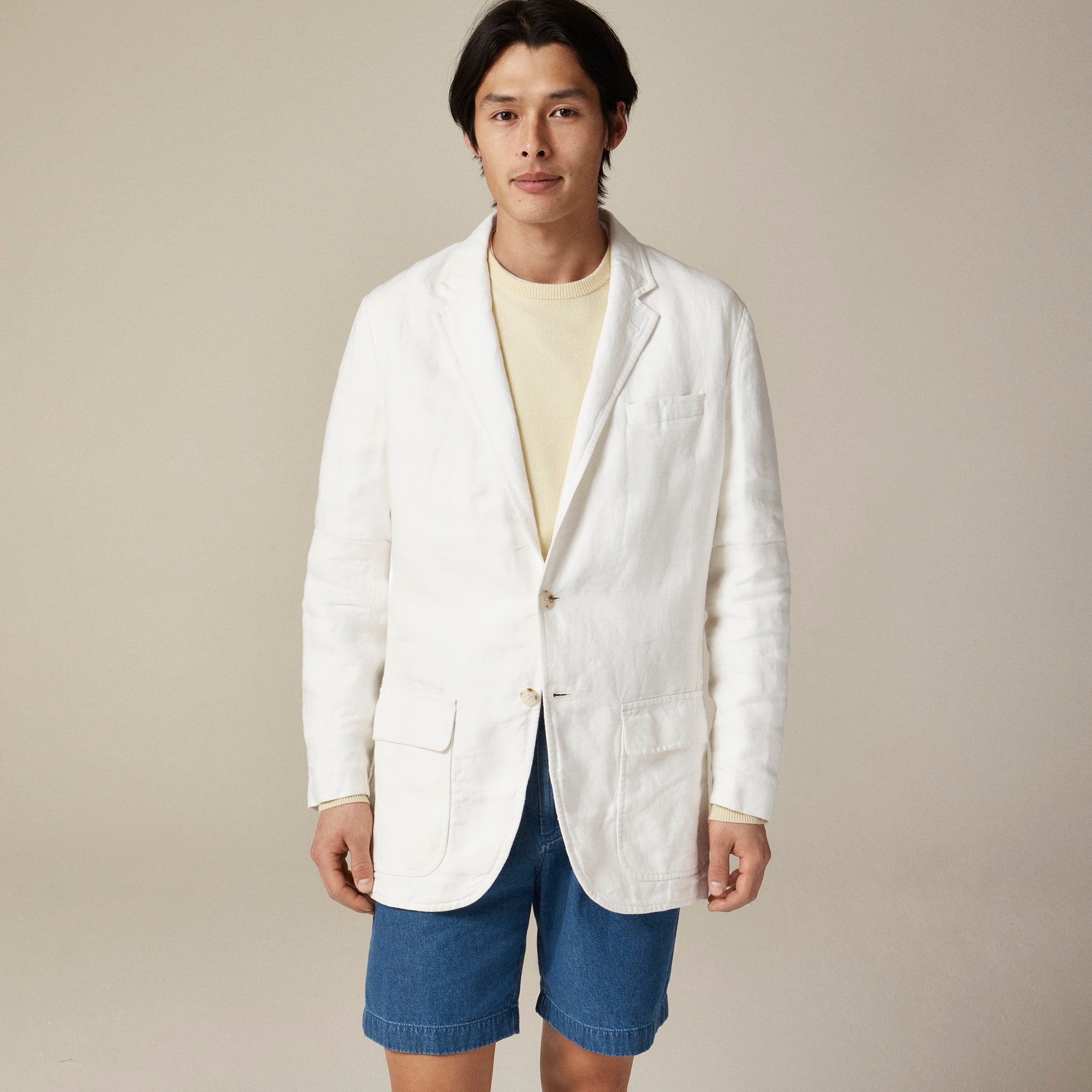 Big-fit Suit Jacket In Italian Linen For Men | J.Crew