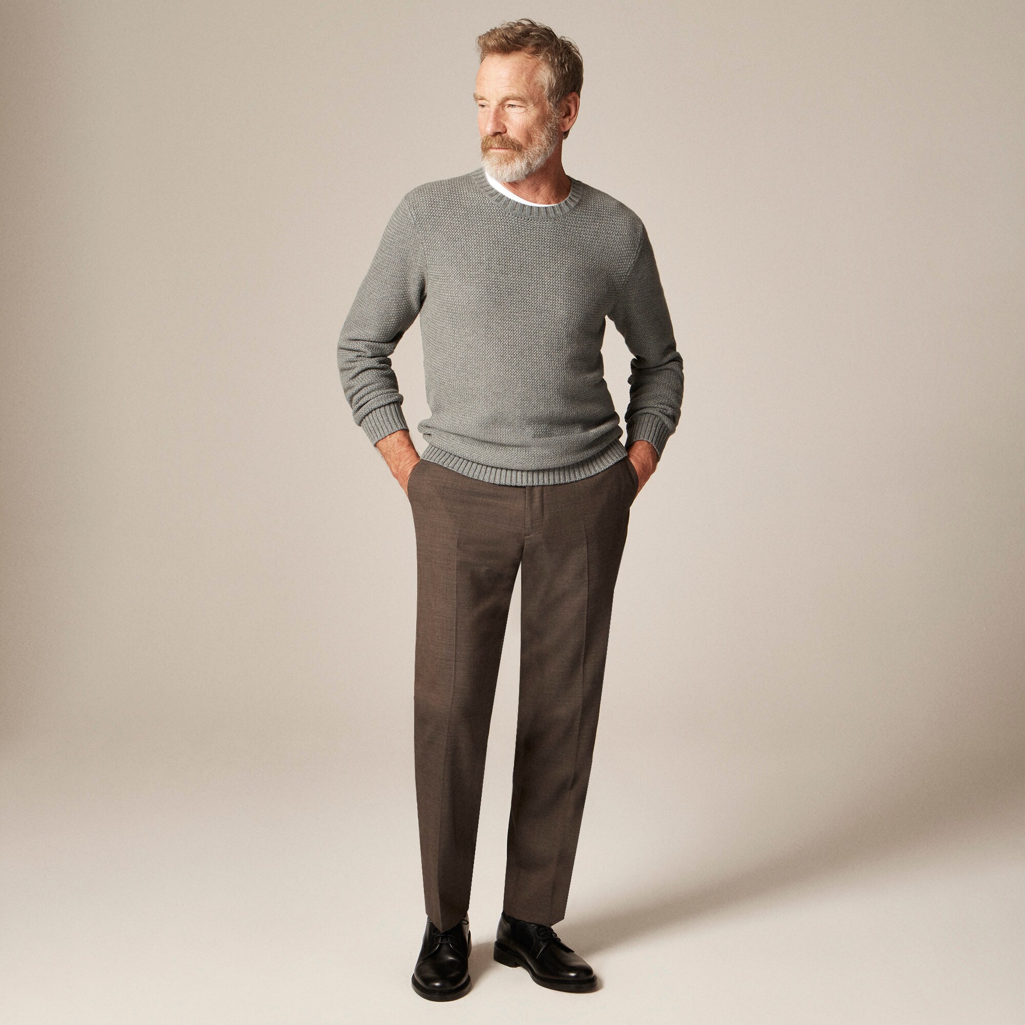 Kenmare Relaxed-fit suit pant in Italian wool