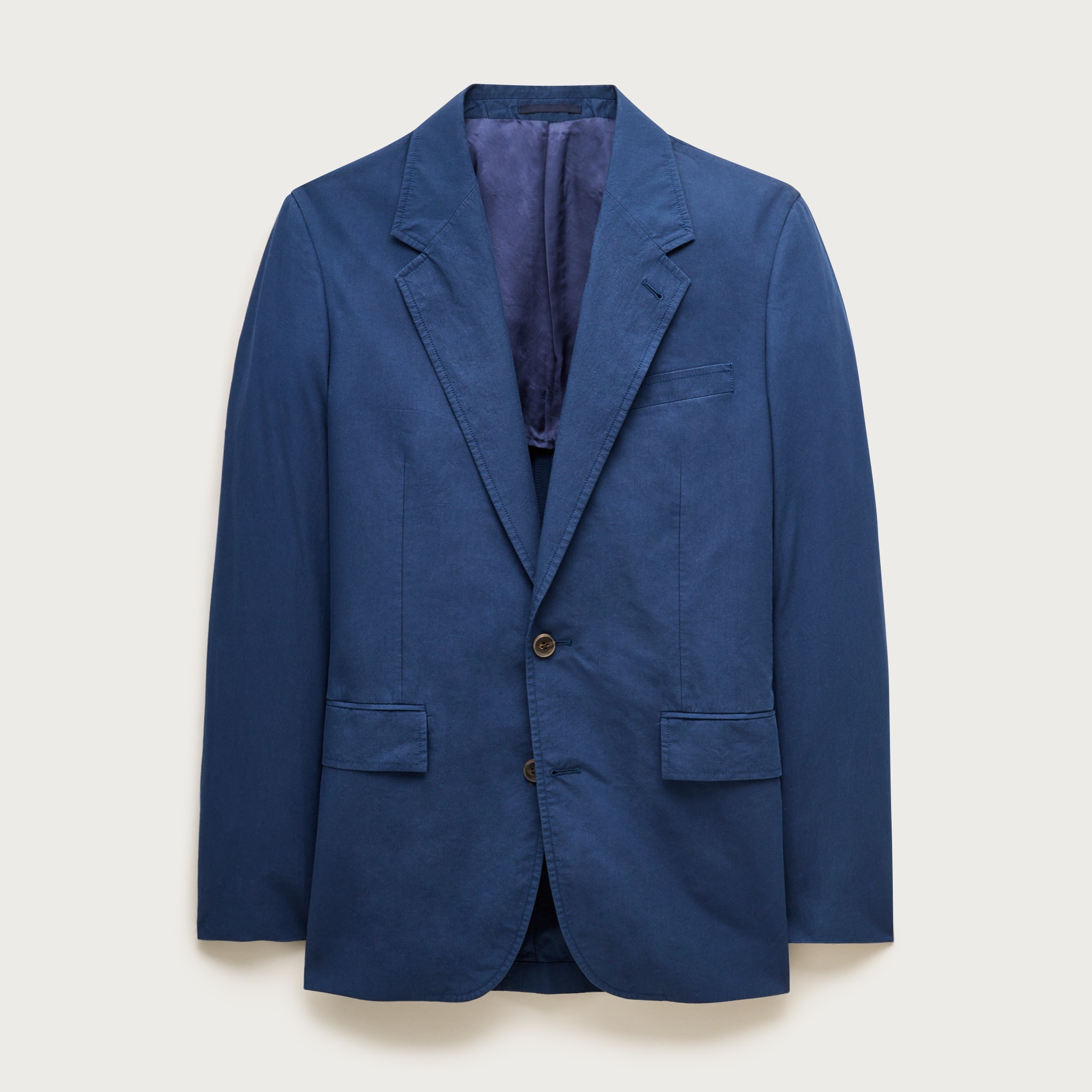 Relaxed-fit suit jacket in cotton poplin