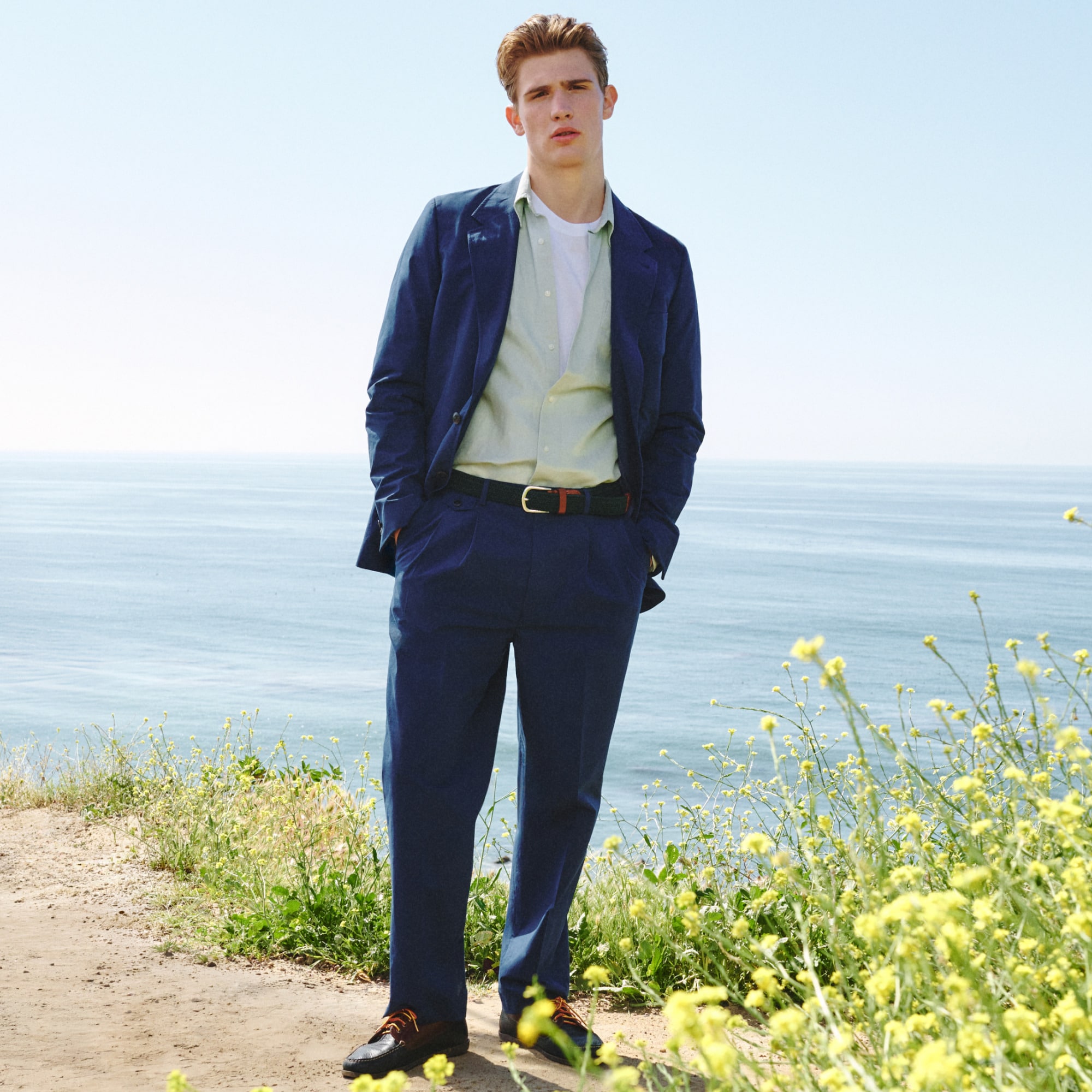 J.Crew Men's Relaxed-fit suit jacket in cotton poplin (Size 40/L)