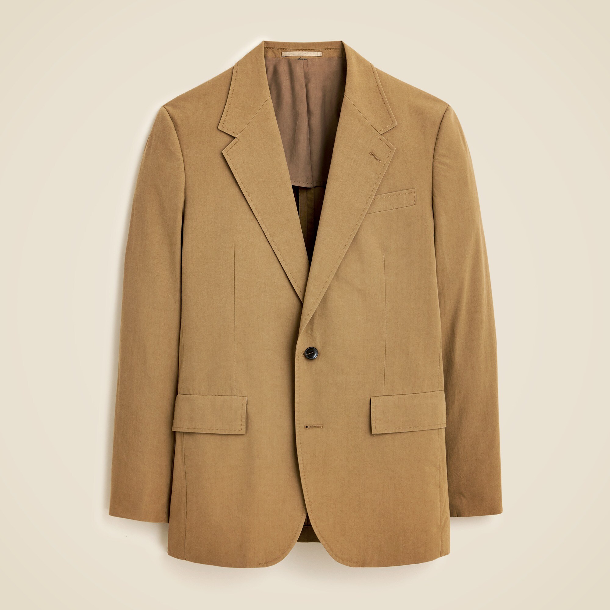 Relaxed-fit suit jacket in cotton poplin