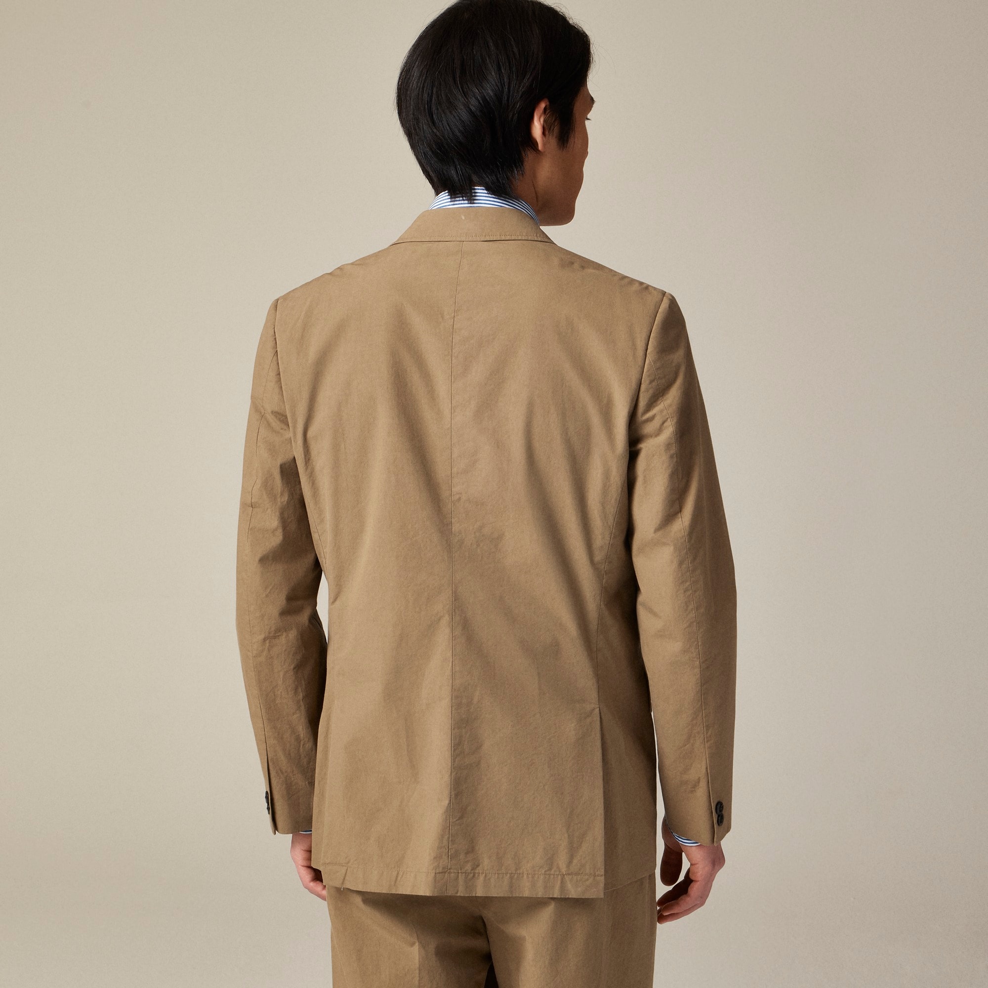 Relaxed-fit suit jacket in cotton poplin