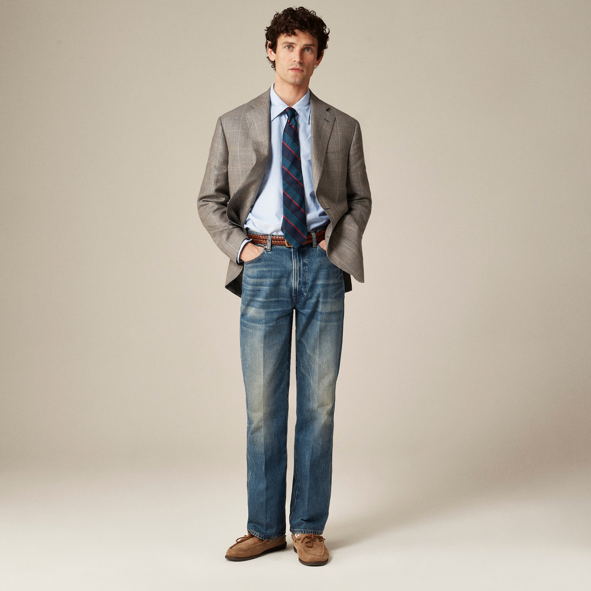  Blazer in English wool-linen blend