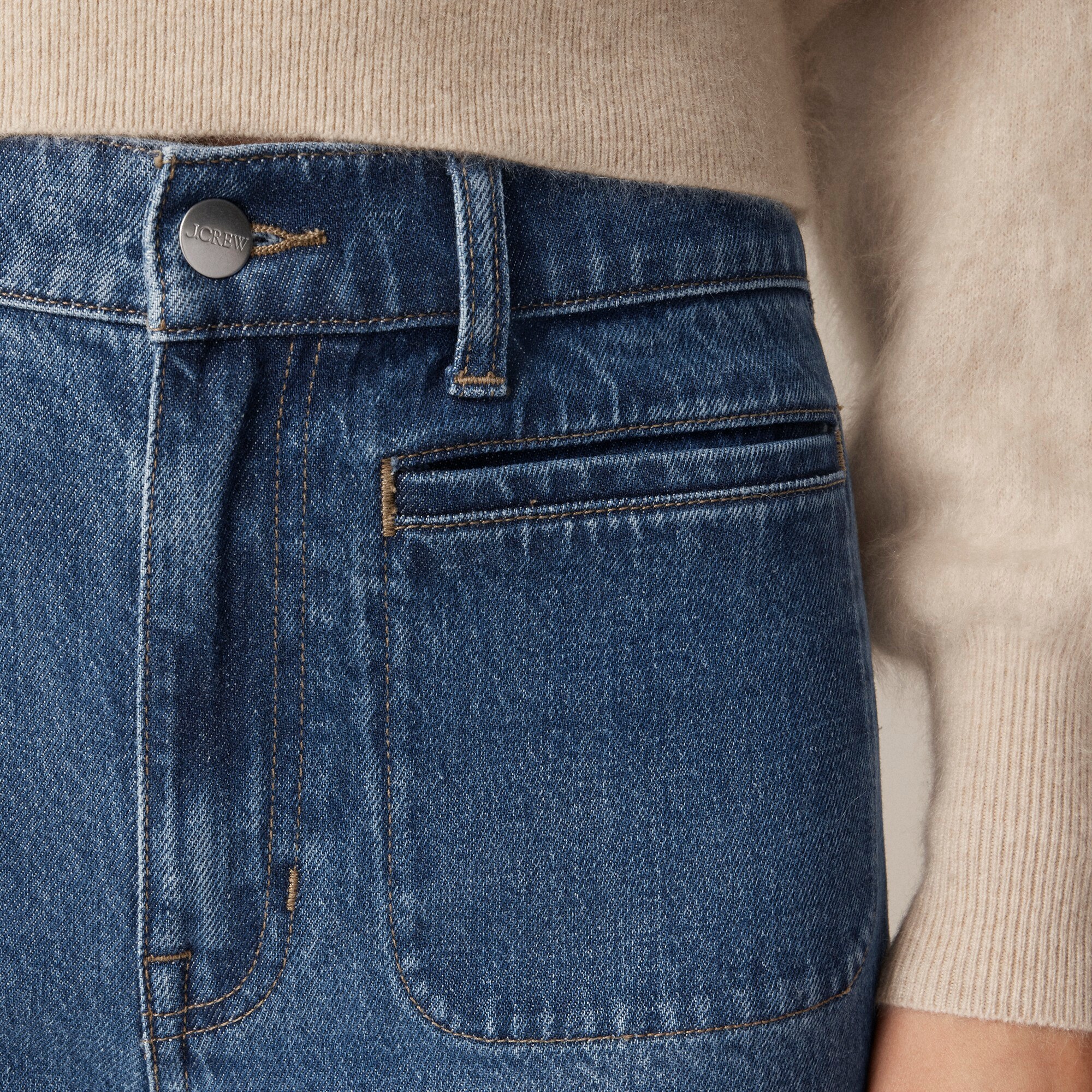 High-rise flare jean