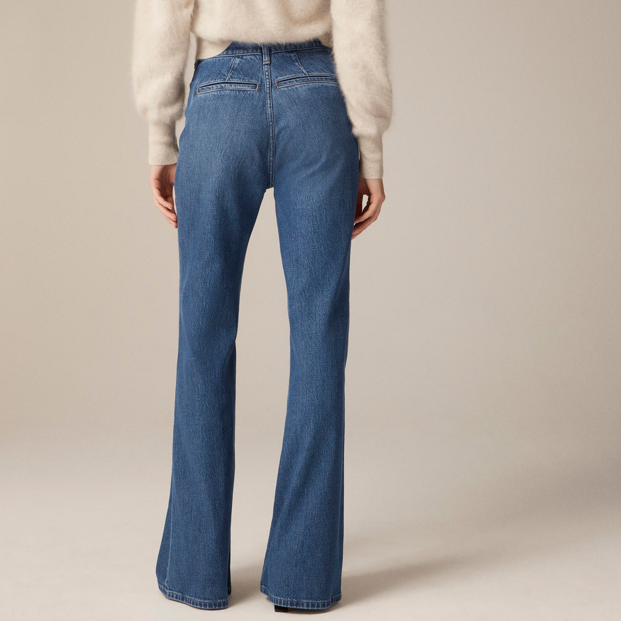 High-rise flare jean