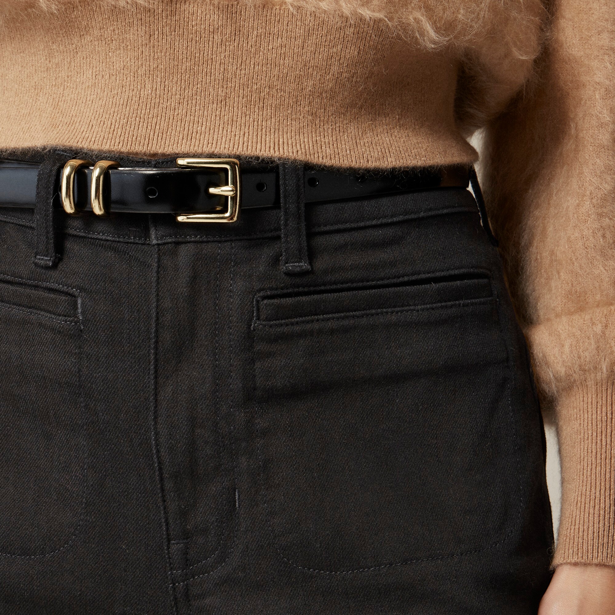High-rise flare jean in 1996 semi-stretch