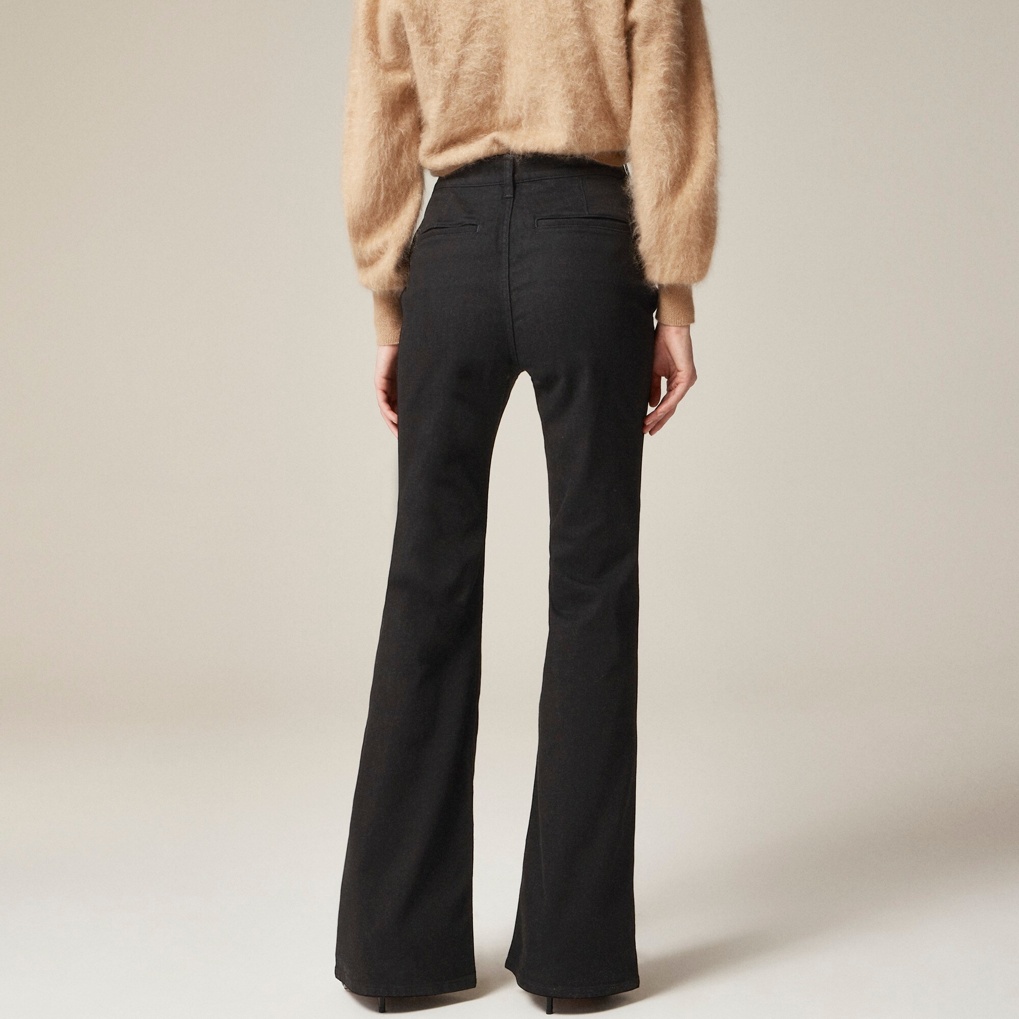 High-rise flare jean in 1996 semi-stretch