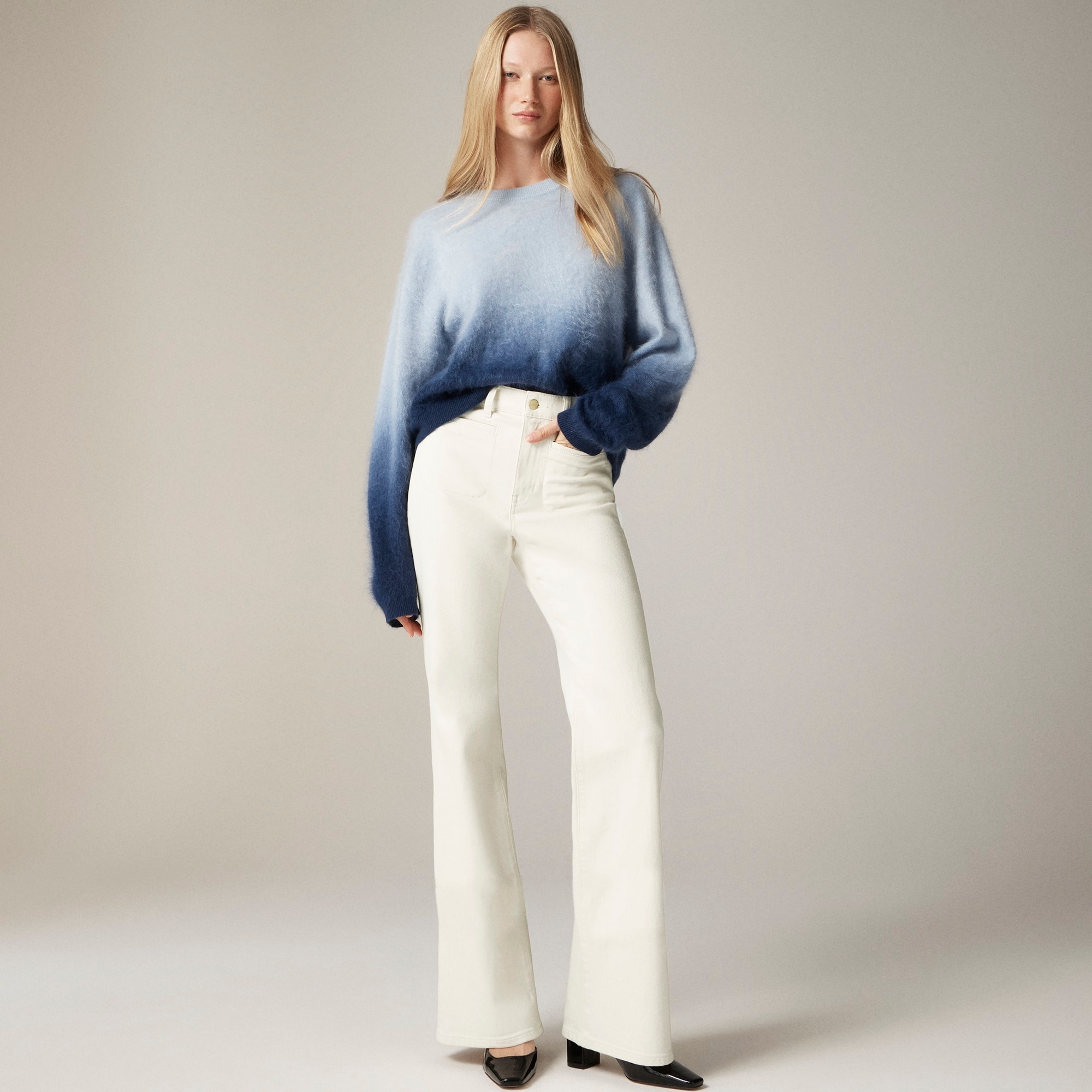 womens High-rise flare jean