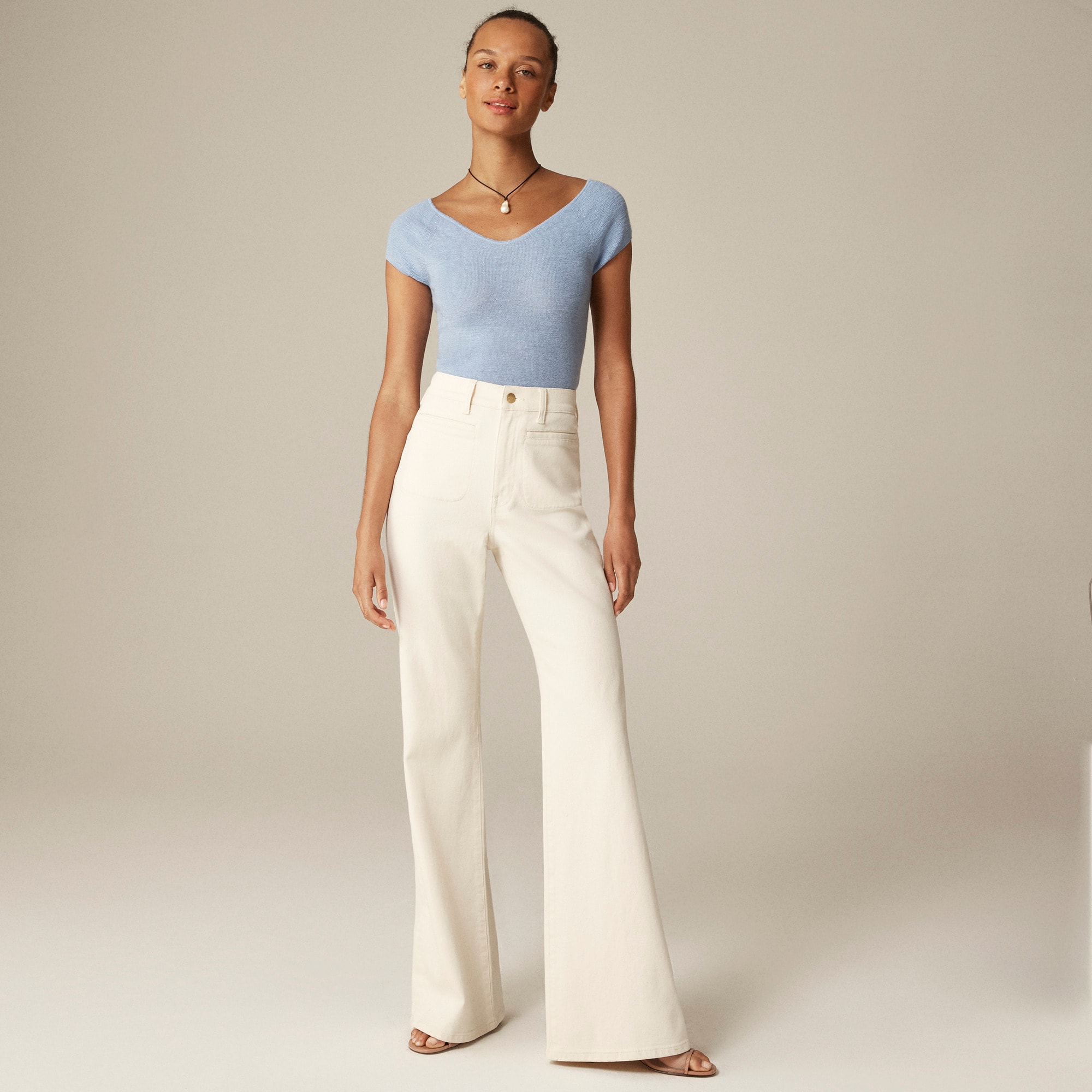 High-rise flare jean