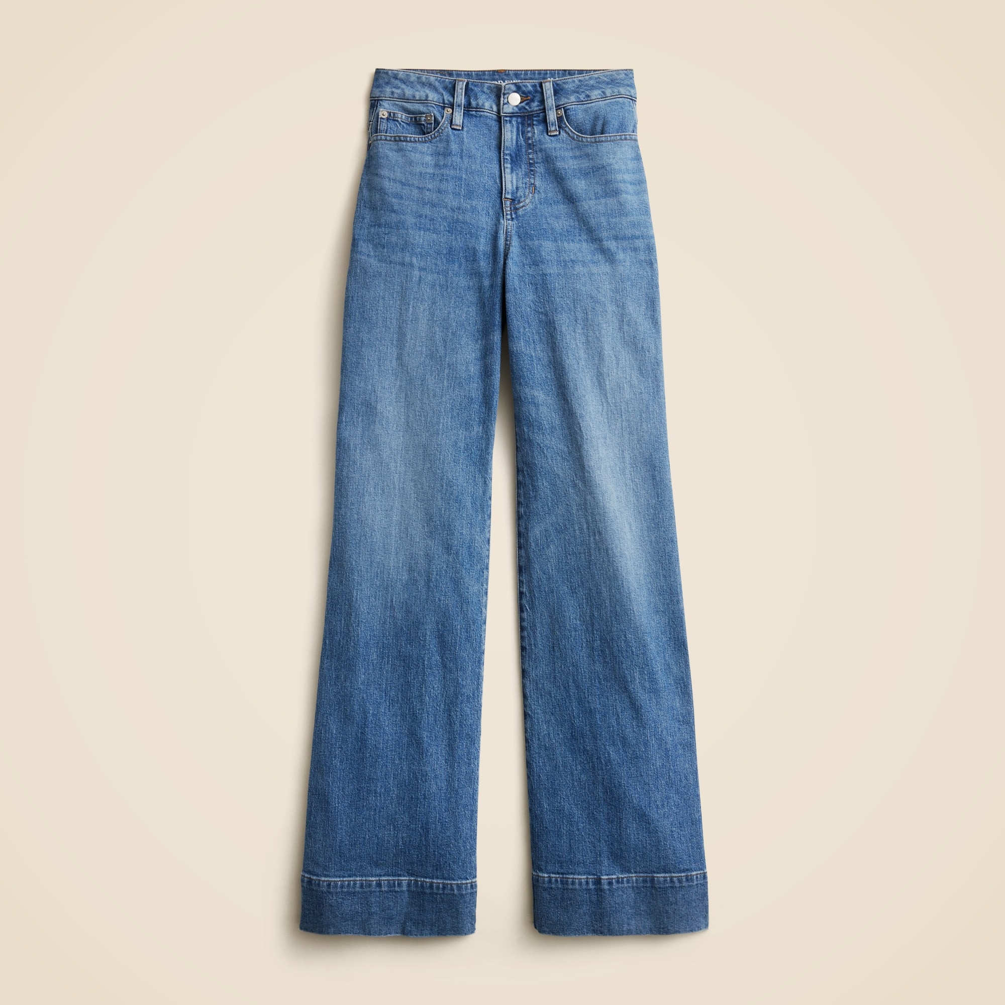 Curvy denim trouser jean