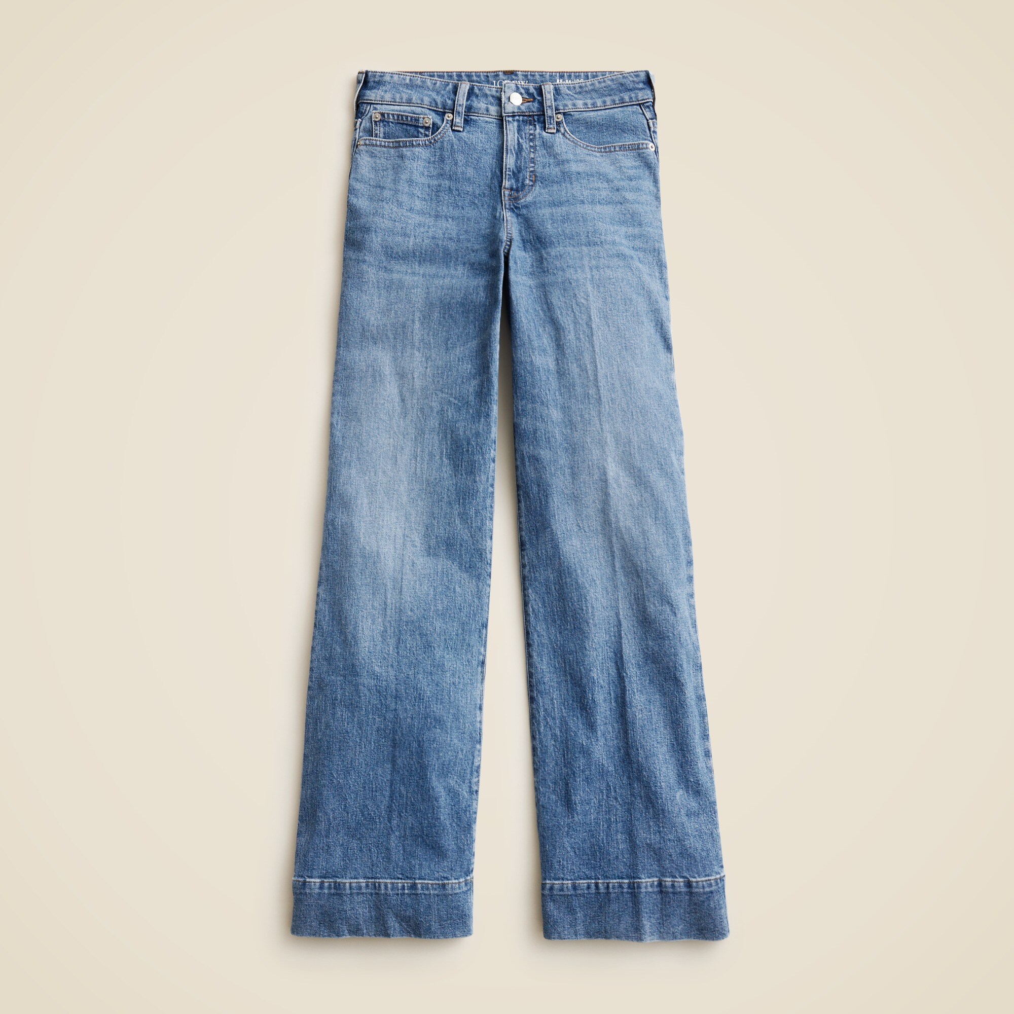 Low-rise denim trouser jean